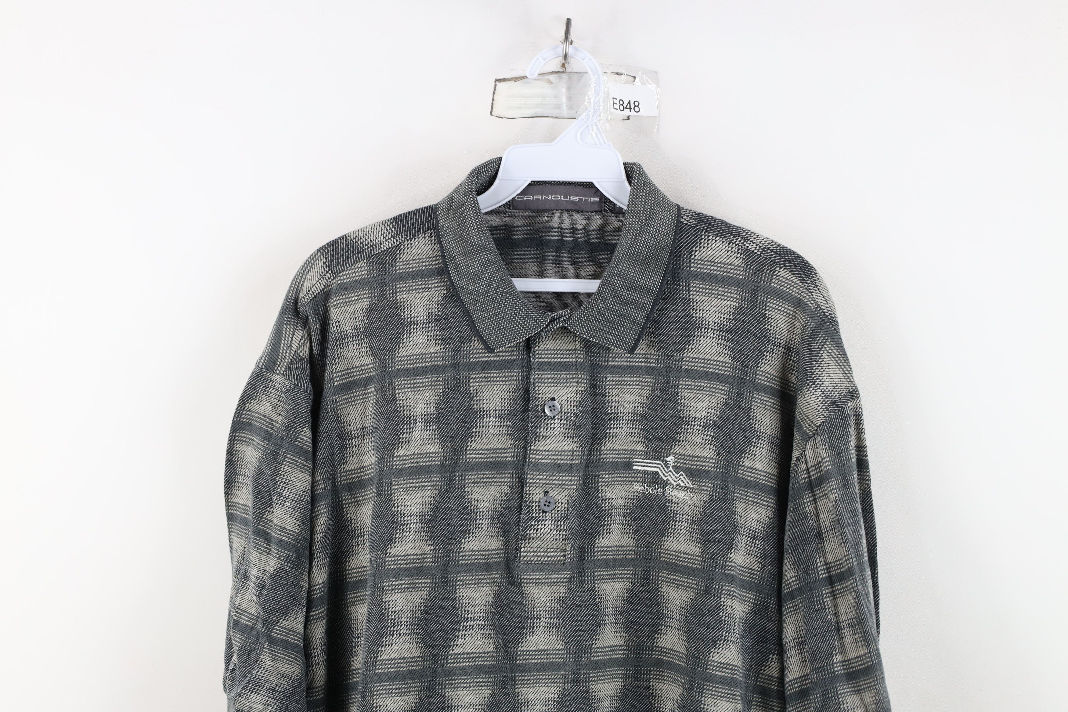 Vintage Vintage 90s Streetwear Golf Course Knit Polo Shirt Cotton Size US L / EU 52-54 / 3 - 2 Thumbnail