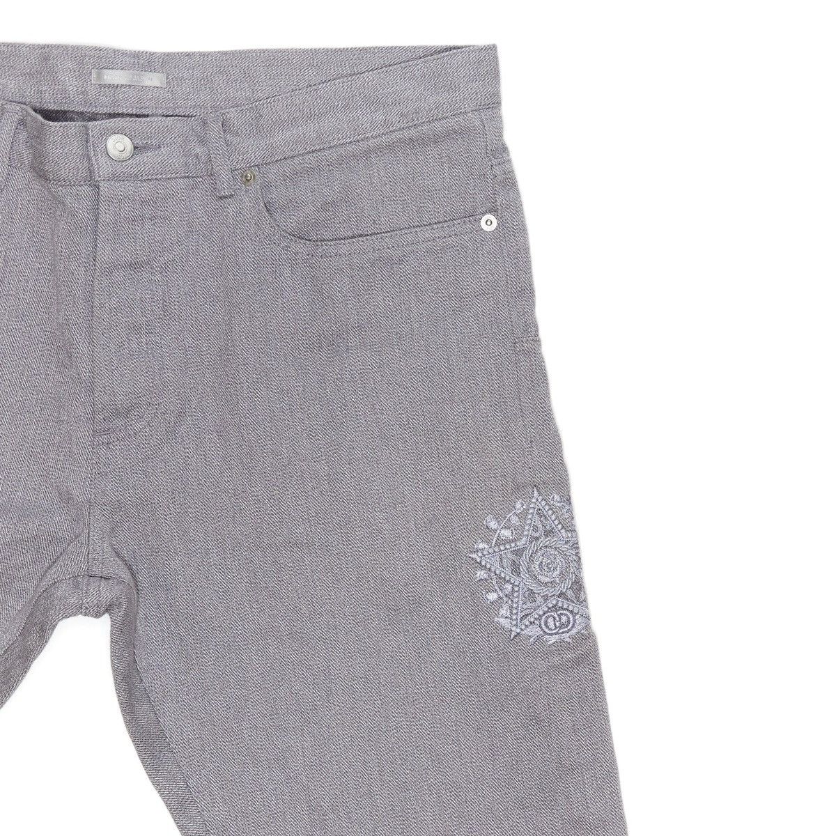 Dior DIOR SLIM 17 REGULAR JEANS WITH CD PATCH Size US 33 - 3 Thumbnail