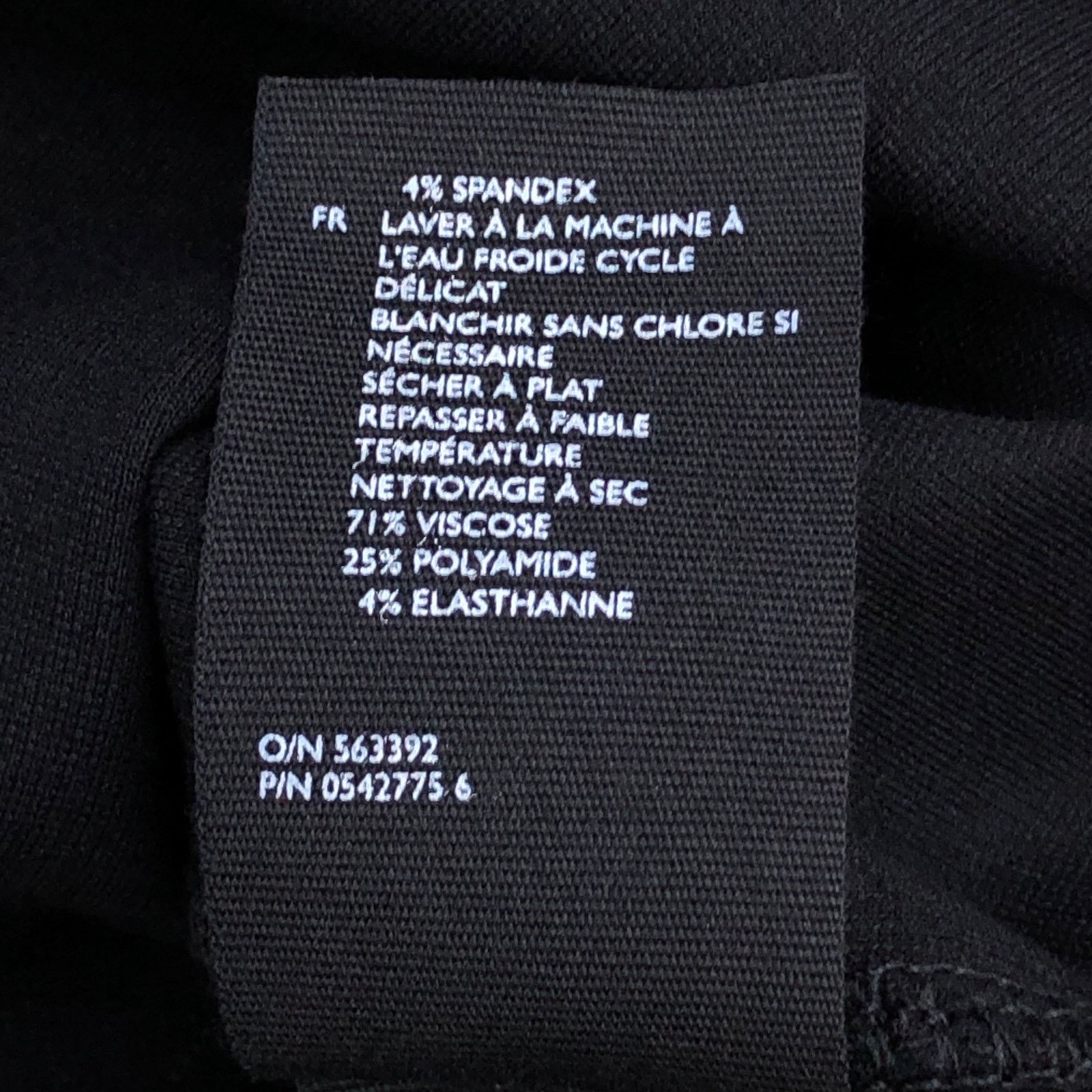 Cos COS Size XS Dress T Shirt Layered Side Ruffle Stretch Black Size XS / US 0-2 / IT 36-38 - 14 Thumbnail