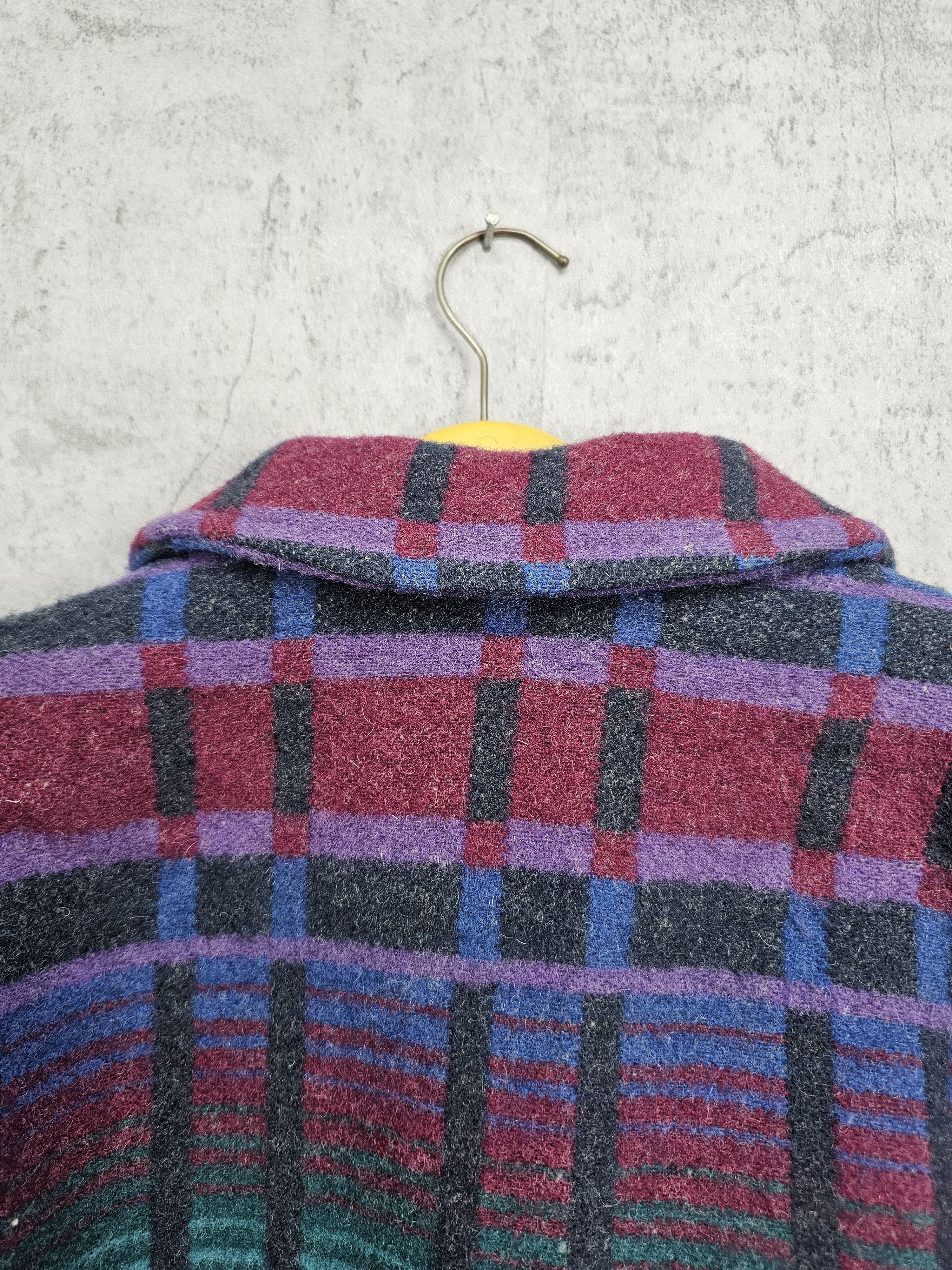 L.L. Bean Vintage L.L. BEAN Abstract Design Wool Coat Jacket J0043 Size S / US 4 / IT 40 - 5 Thumbnail