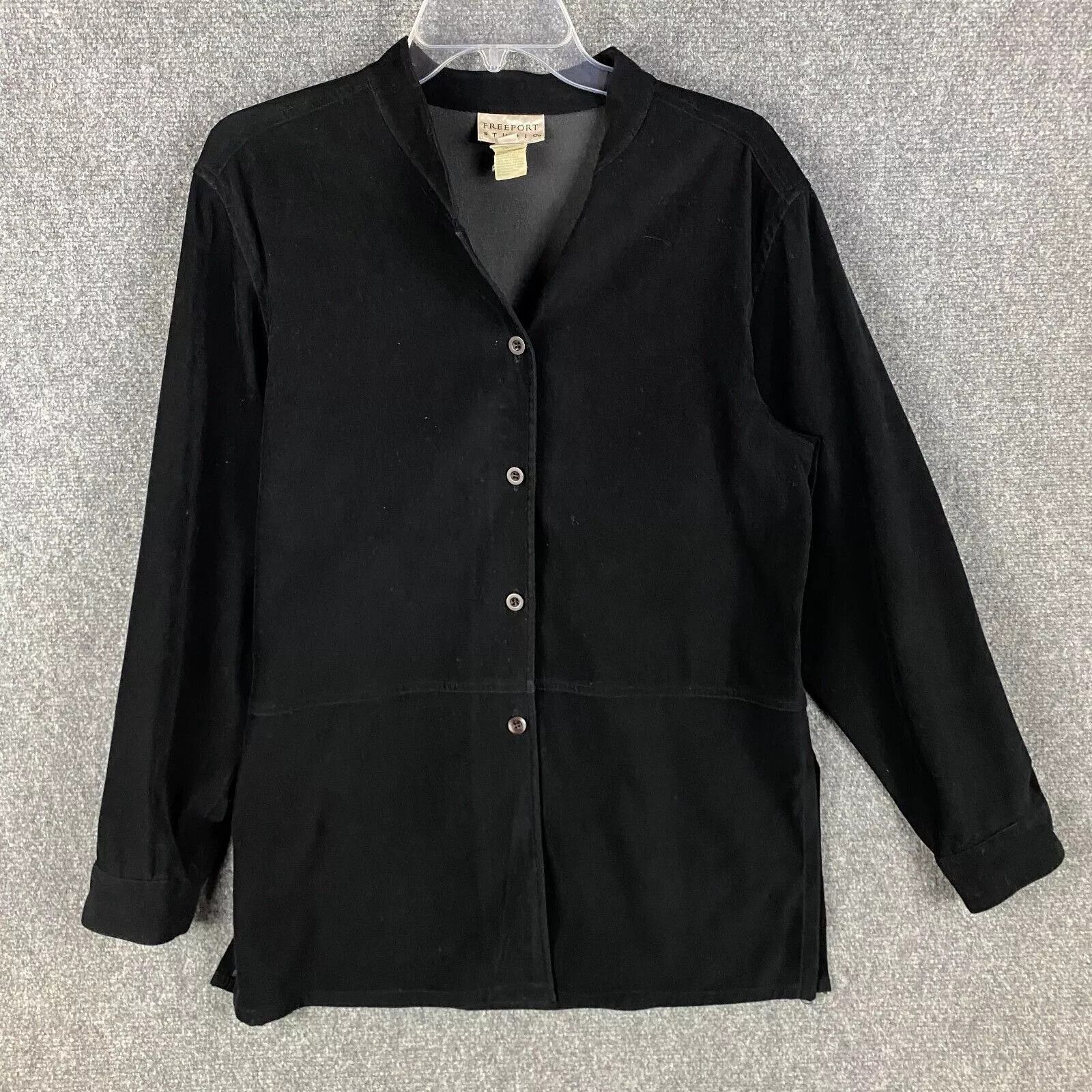 Other Freeport Studio Button Up Women 16 Velvet Polyester Adults Size XXL / US 16-18 / IT 52-54 - 1 Thumbnail