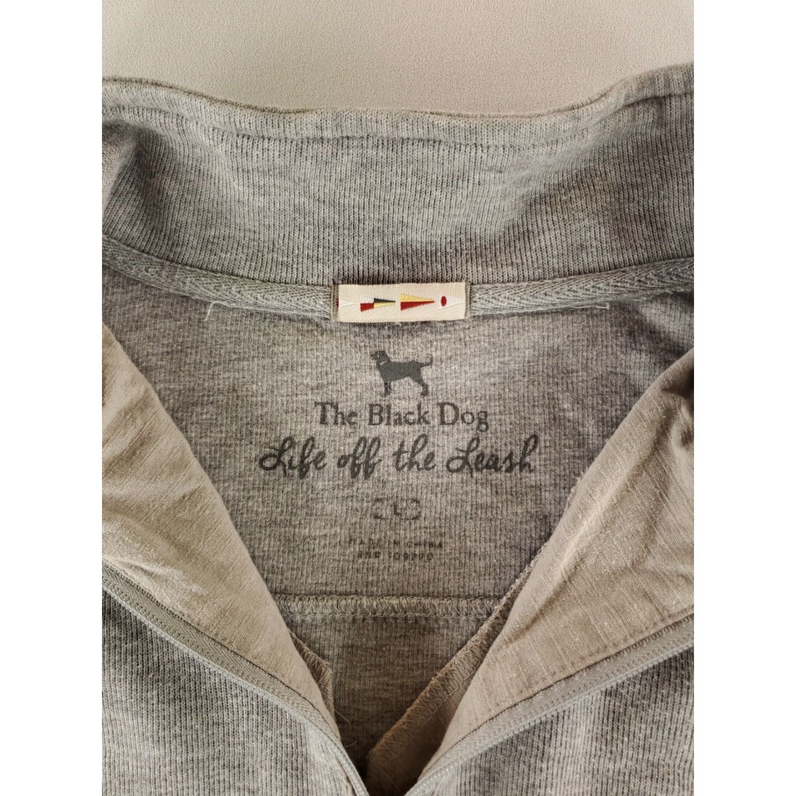 Vintage The Black Dog 1/4 Zip Pullover Sweatshirt Gray Long Sleeve Mens L Size US L / EU 52-54 / 3 - 3 Thumbnail