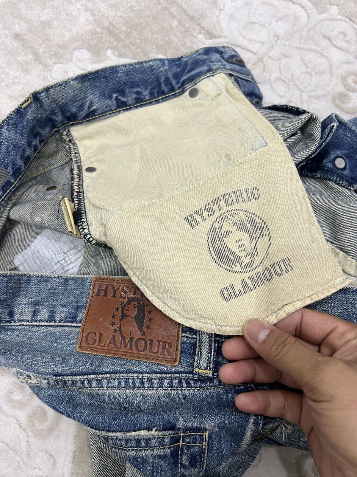 Hysteric Glamour × The Rolling Stones HYSTERIC GLAMOUR X THE ROLLING STONES DISTRESSED DENIM Size US 32 / EU 48 - 19 Thumbnail