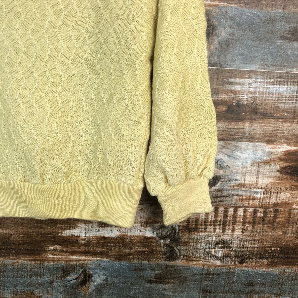Homespun Knitwear M9 Sister japan vintage Yellow Knitwear #A2360 Size XS / US 0-2 / IT 36-38 - 16 Thumbnail