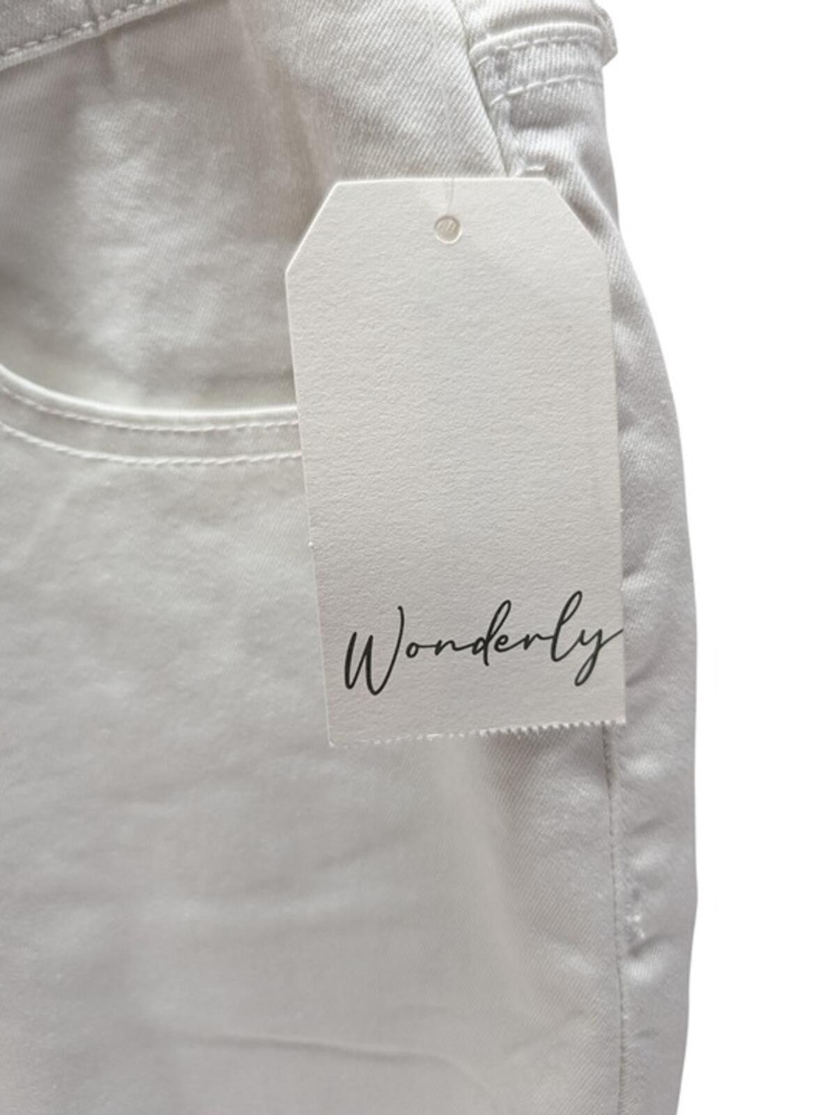 Other NWT Wonderly White Mid-Rise Skinny Crop Jeans Cropped 16 Size 42" / US 20 - 5 Thumbnail