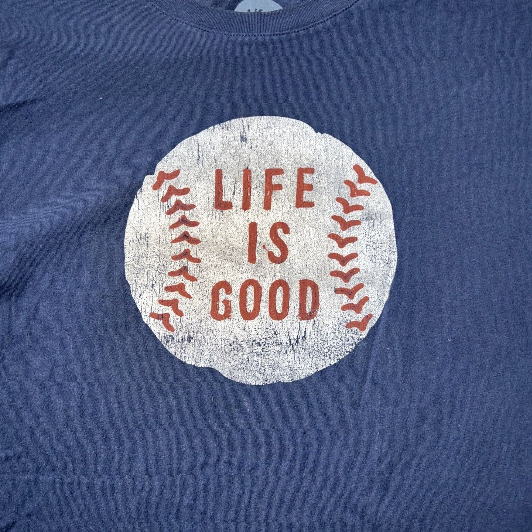 Life is Good Life is Good Men's Baseball Graphic T-Shirt Blue Large Size US L / EU 52-54 / 3 - 2 Thumbnail