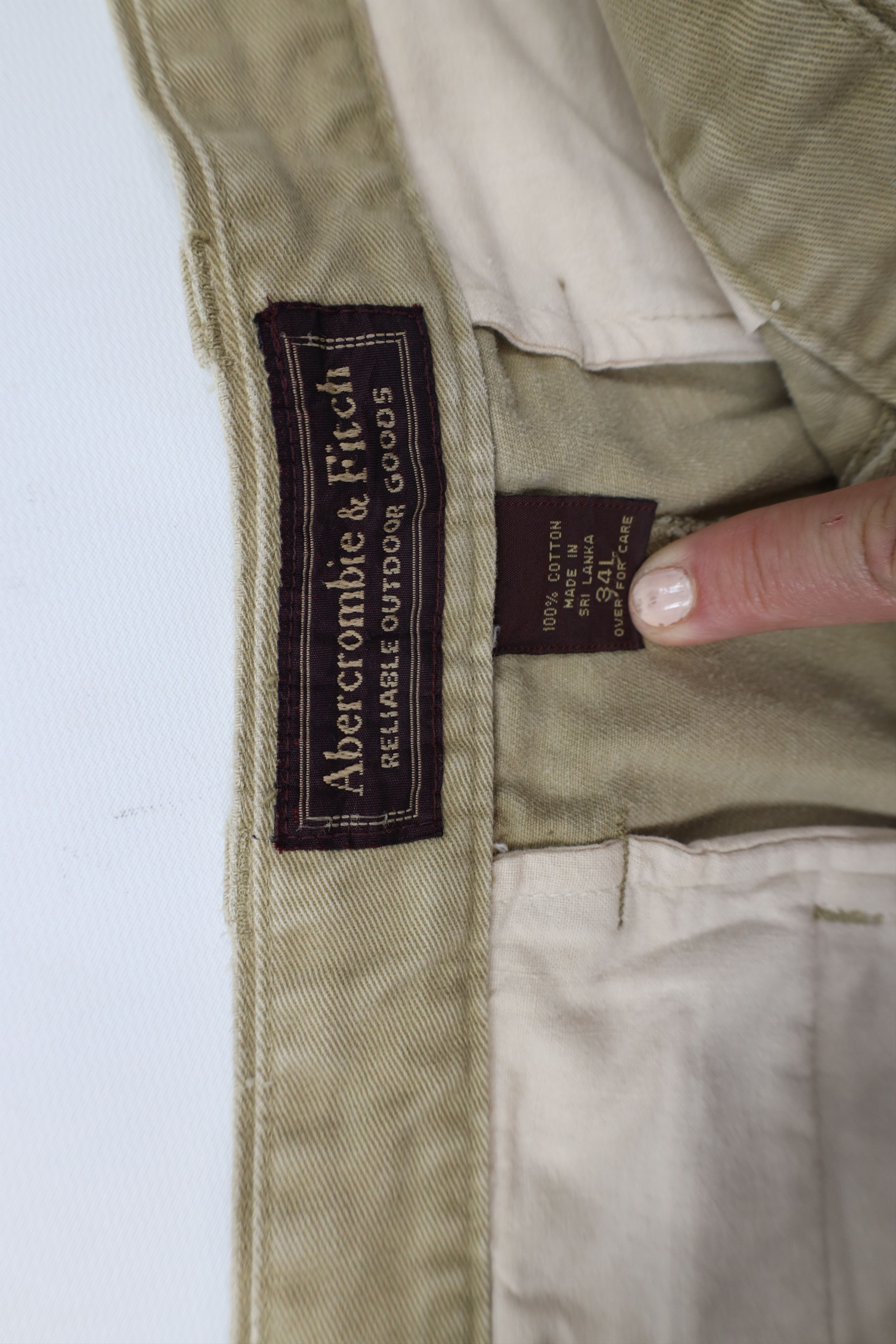 Abercrombie & Fitch Vintage 90s Abercrombie & Fitch Baggy Wide Leg Cargo Pants Size US 34 / EU 50 - 10 Thumbnail