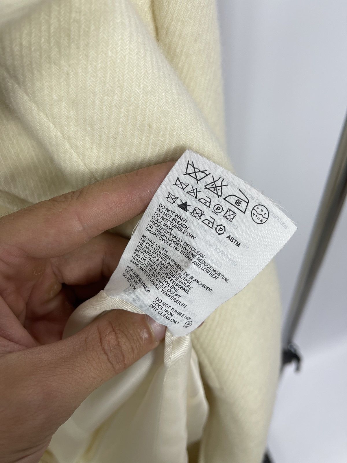 Jil Sander Jil Sander Jacket Woman’s Size 40 RIRI 100% Cashmere Beige Size S / US 4 / IT 40 - 8 Thumbnail