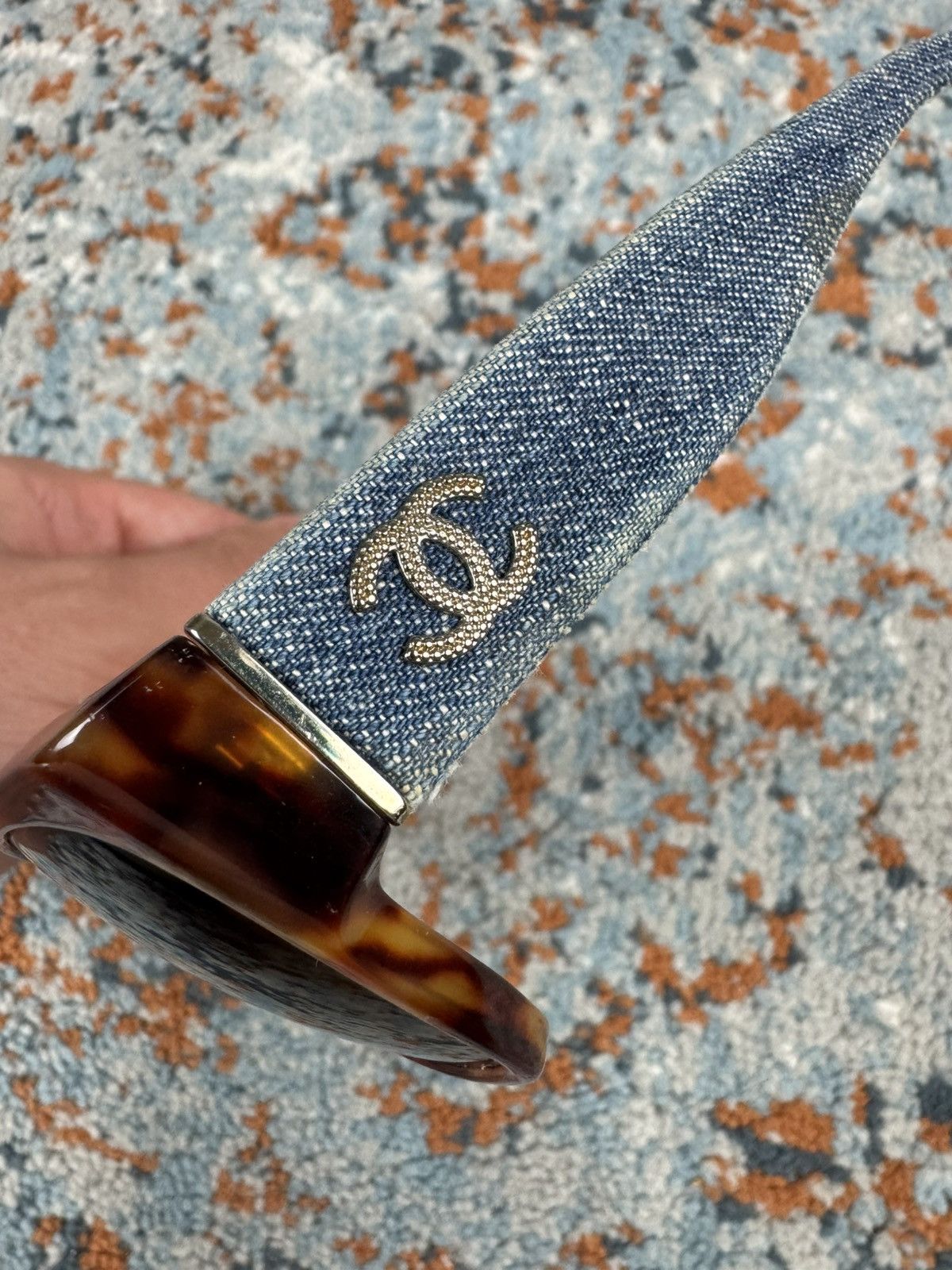 Chanel Rare Vintage 00s Chanel 5162 tortoise denim sunglasses Size ONE SIZE - 5 Thumbnail