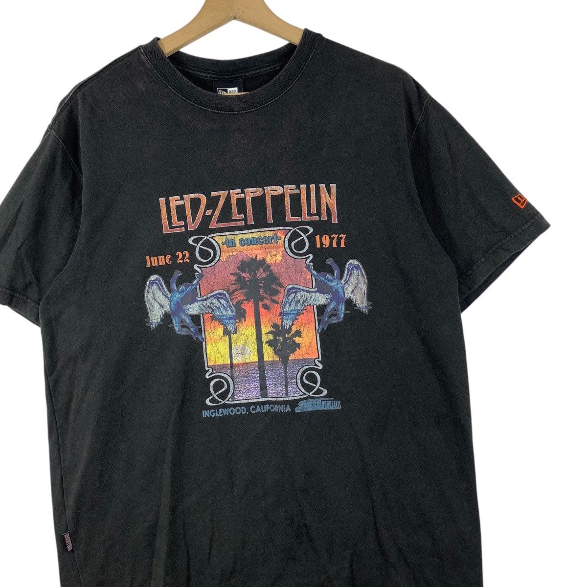 New Era NEW ERA x LED ZEPPELIN 1977 Concert Promo Trashed Tee Shirt Size US L / EU 52-54 / 3 - 3 Thumbnail