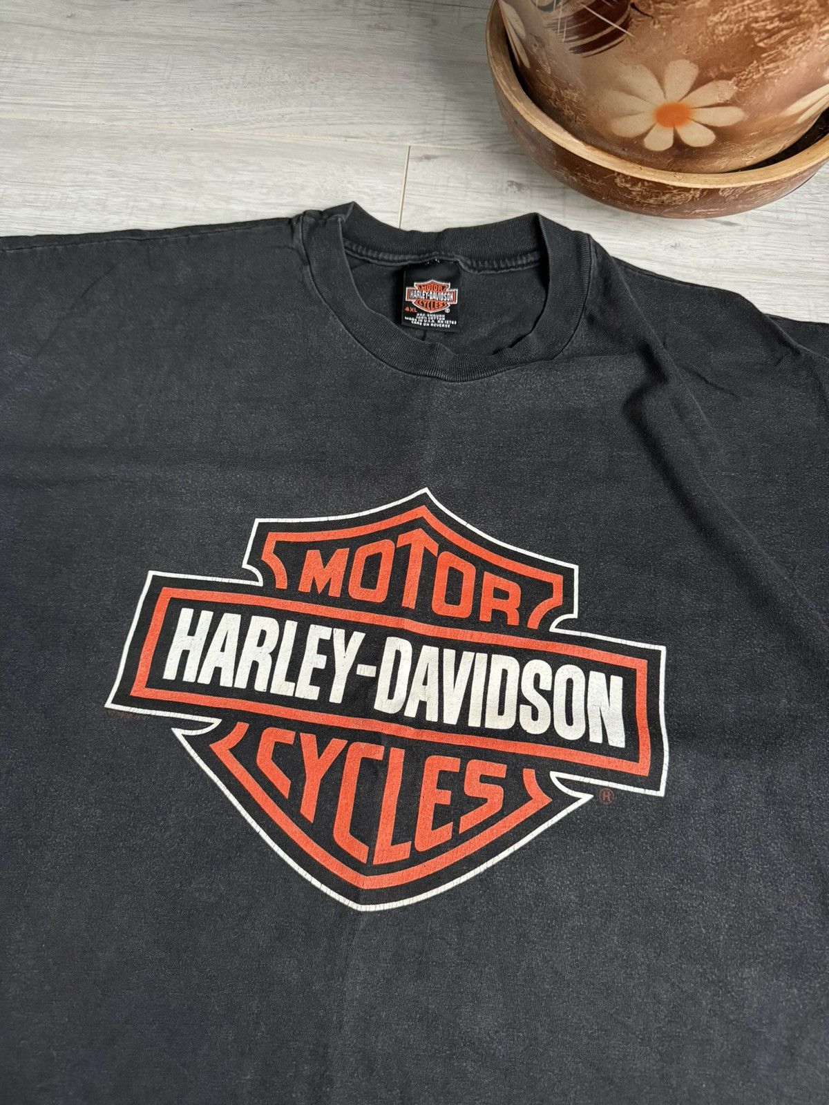 Harley Davidson × Vintage Vintage Harley Davidson Oversized T-Shirt 1998 USA Ohio Size US XXL / EU 58 / 5 - 3 Thumbnail