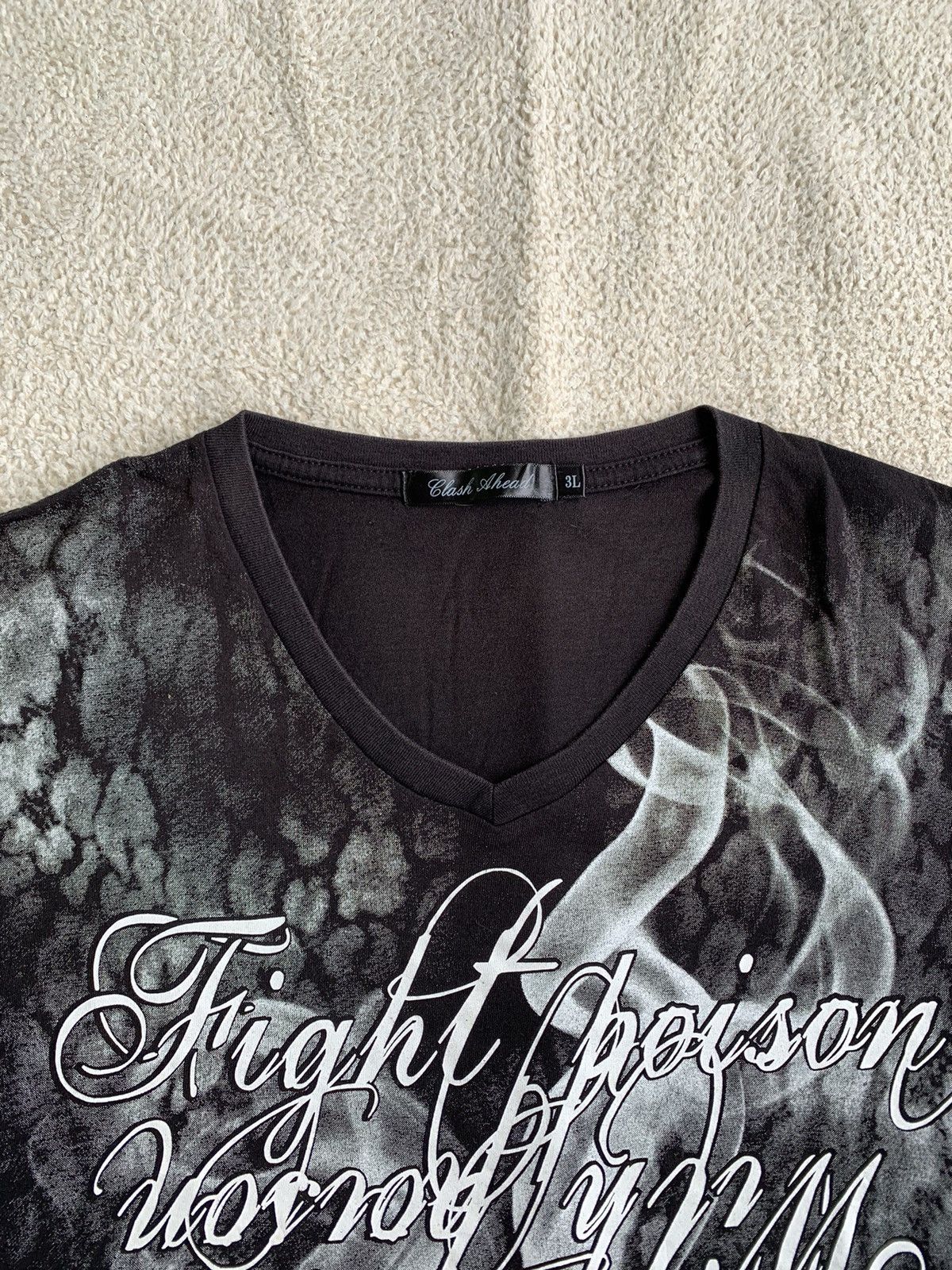 If Six Was Nine × Japanese Brand × Le Grande Bleu (L.G.B.) Clash Ahead poem longsleeve Size US L / EU 52-54 / 3 - 4 Thumbnail