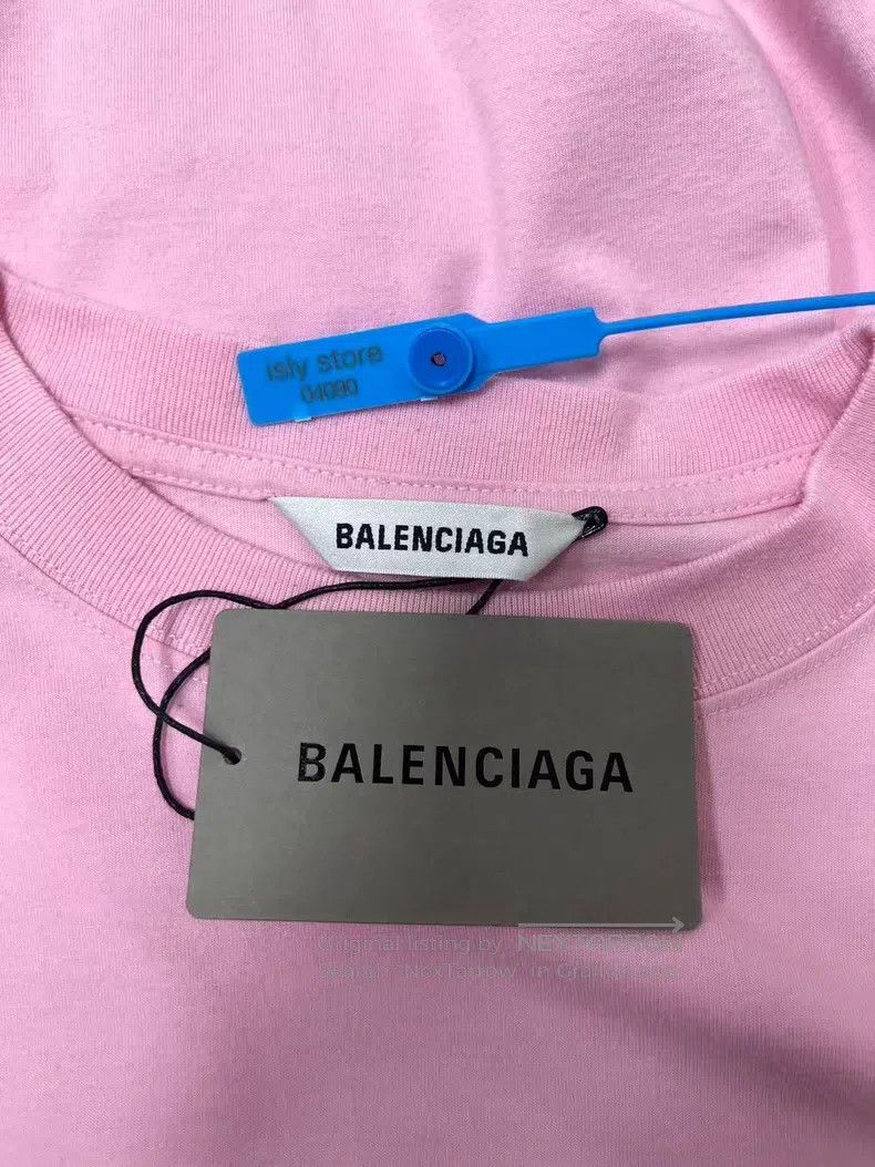 Balenciaga Balenciaga Multilingual Logo Printed Short Sleeve Size S / US 4 / IT 40 - 4 Thumbnail