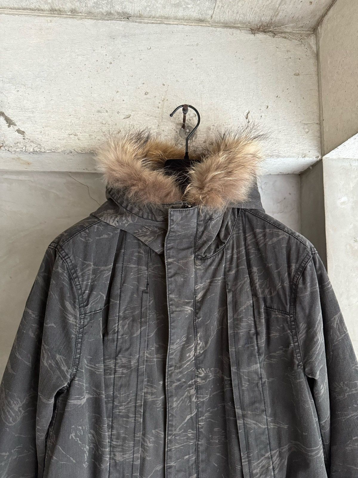 RIP VAN WINKLE × The Viridi-anne 18AW Fur-Hooded Mods Coat - www 