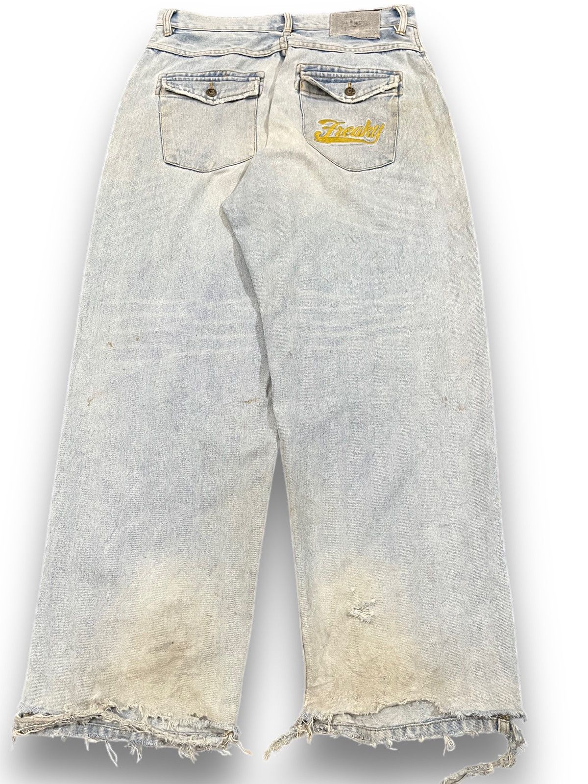 Massive Vintage MassiveBob Freaky Baggy Distressed Denim Size US 34 / EU 50 - 7 Thumbnail