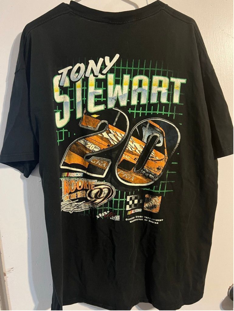 Vintage Vintage Tony Stewart 1999 Rookie NASCAR Tee XL LP Size US XL / EU 56 / 4 - 2 Thumbnail