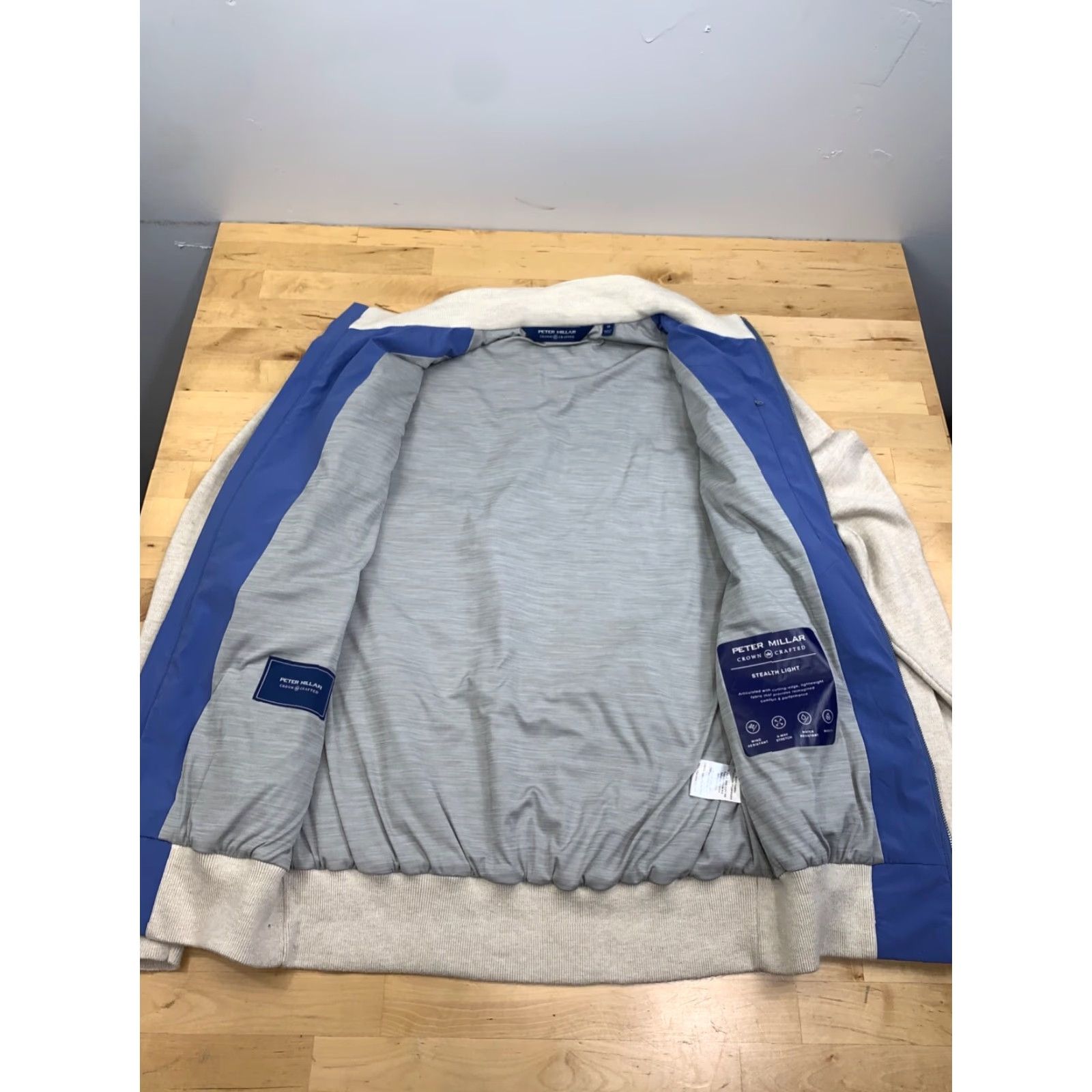 Peter Millar Peter Millar Stealth Light Jacket Mens M Golf Pockets Zip Blue Casual 10192 Size US M / EU 48-50 / 2 - 3 Thumbnail