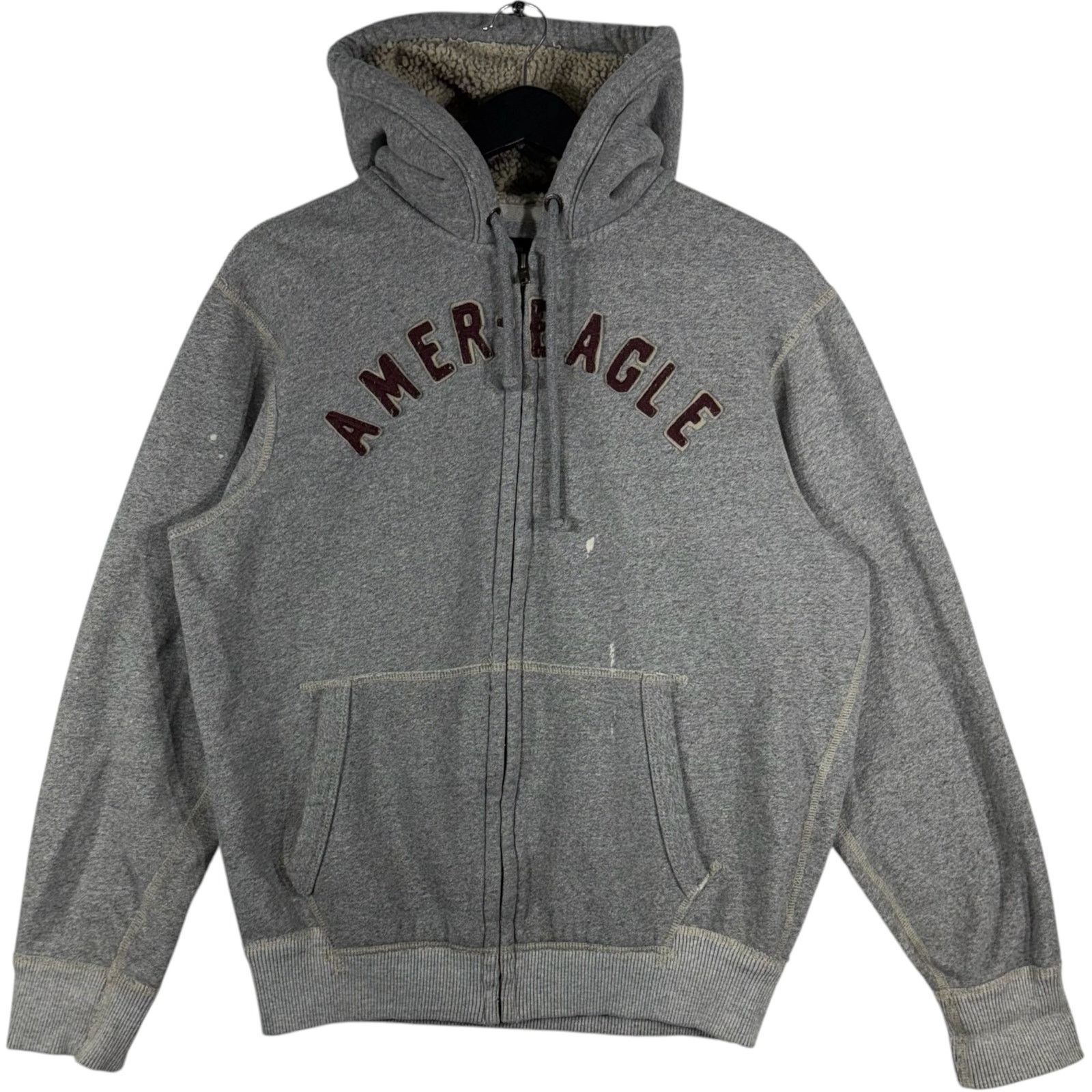 American Eagle Outfitters American Eagle Outfitters Patch Spellout Full Zip Hoodie Size US L / EU 52-54 / 3 - 1 Thumbnail