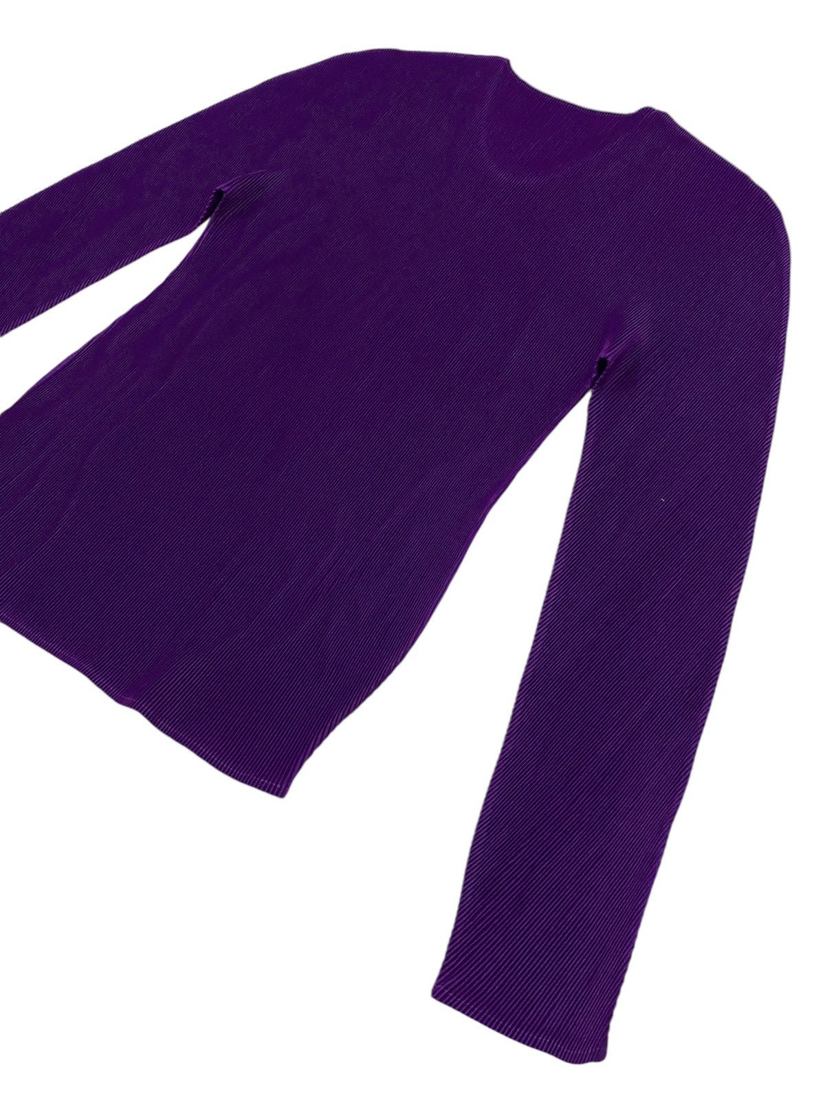 Issey Miyake × Pleats Please Issey Miyake Pleats Please Pleated Purple Long Sleeve Size L / US 10 / IT 46 - 19 Thumbnail