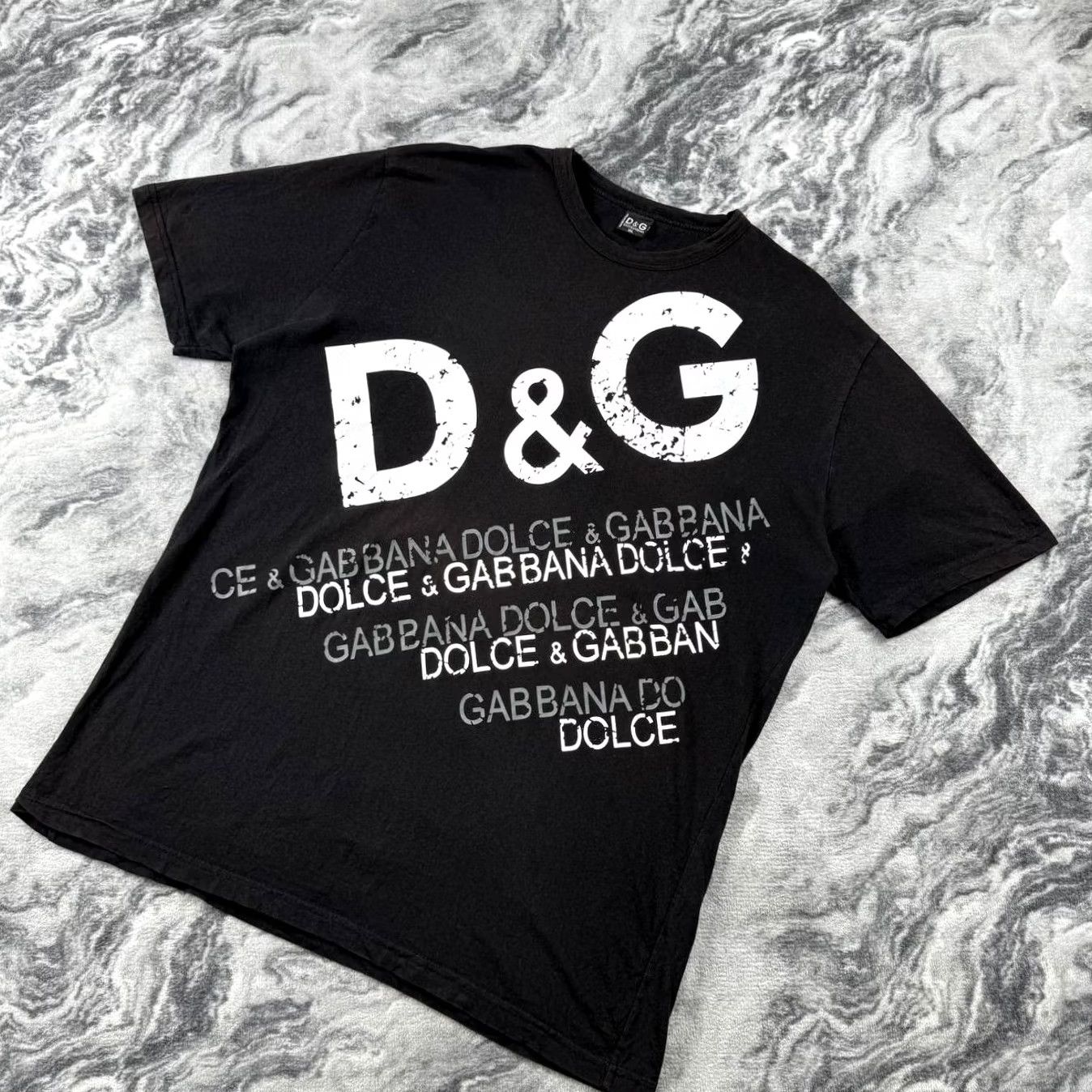Dolce & Gabbana VINTAGE Dolce&Gabbana Big Logo 90s Men 2XL Black T-Shirt Logo 90s Mens Size US XXL / EU 58 / 5 - 2 Thumbnail