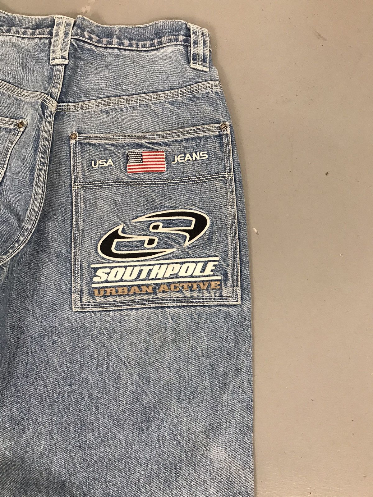 Southpole × Vintage Vintage Southpole spell out embroidered denim Size US 30 / EU 46 - 10 Thumbnail