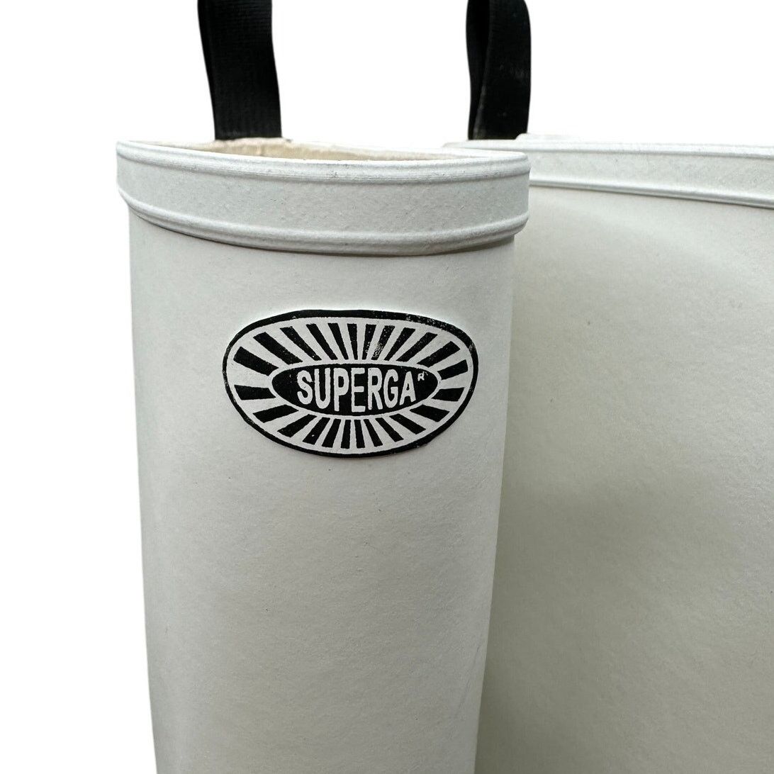Superga Brand New SUPERGA White 799 Rain Boots Tall Rubber Boho Size US 7.5 / IT 37.5 - 3 Thumbnail