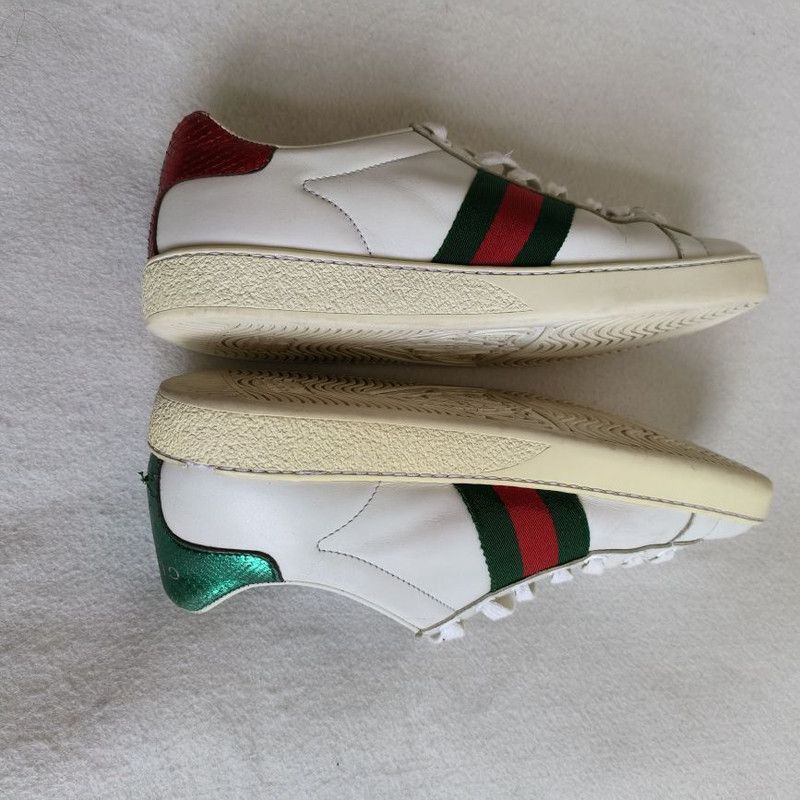 Gucci Gucci Ace Leather Sneakers with Bee Design -2508 Size US 6 / IT 36 - 6 Thumbnail