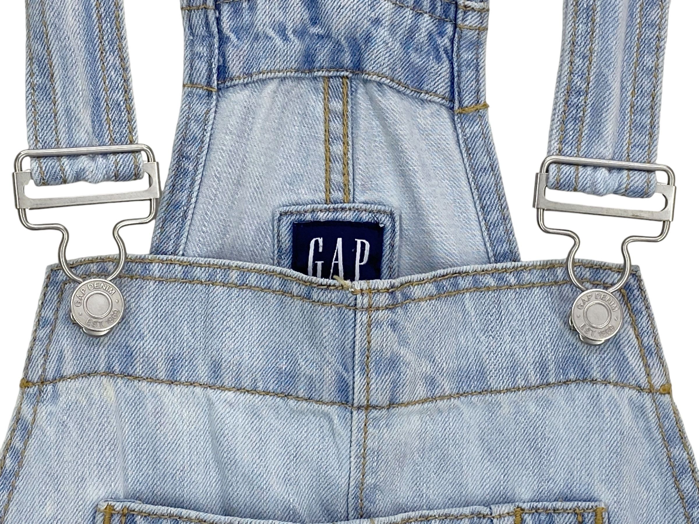 Big John × Vintage Gap Carpenter Light Wash Baker Pocket Bib Overalls Size US 33 - 10 Thumbnail