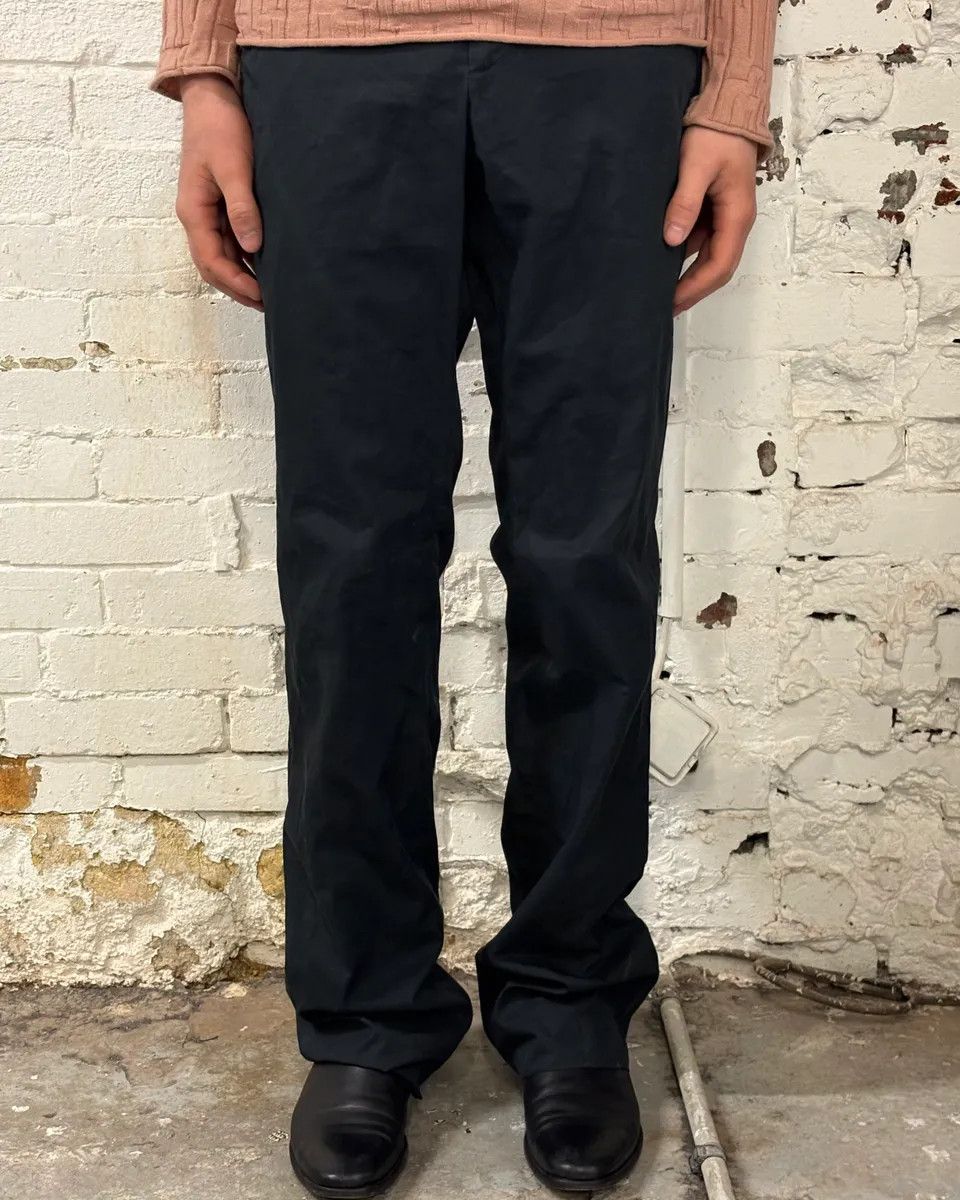Gucci 2000s Gucci Blue & Black Nylon Chinos Pants by Tom Ford Size US 32 / EU 48 - 2 Thumbnail