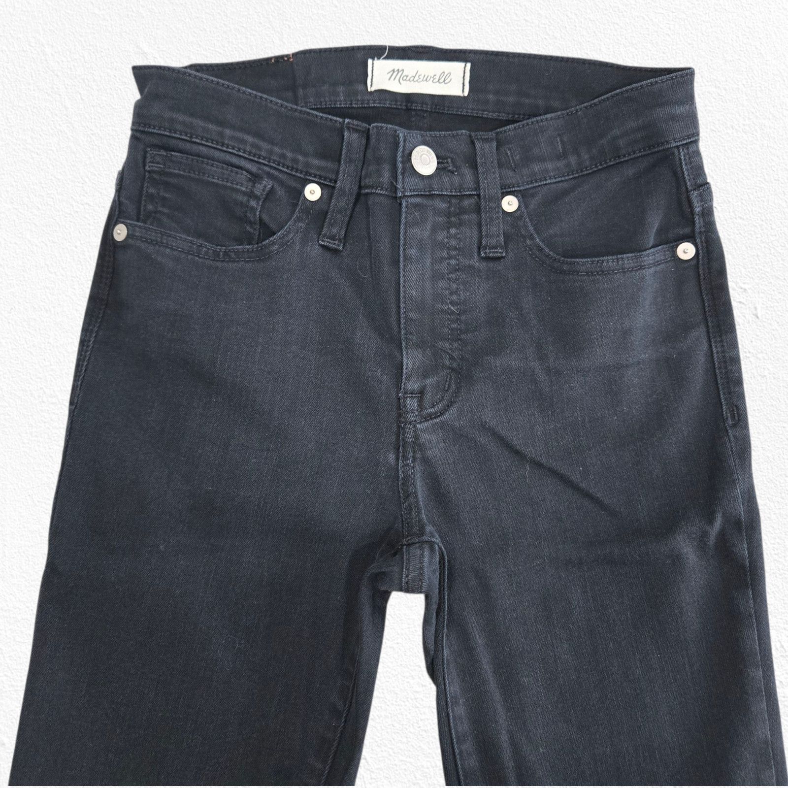 Madewell Madewell 9" High-Rise Skinny Jeans Black Size 25 Size 25" / US 0 / IT 36 - 3 Thumbnail