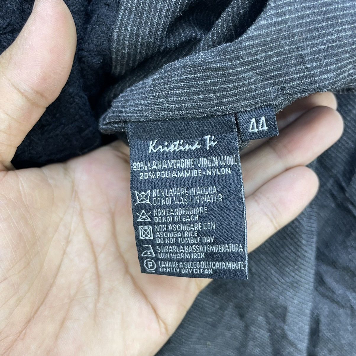 Aran Isles Knitwear Italian Designer Kristina Ti Tweed Jacket Size M / US 6-8 / IT 42-44 - 7 Thumbnail