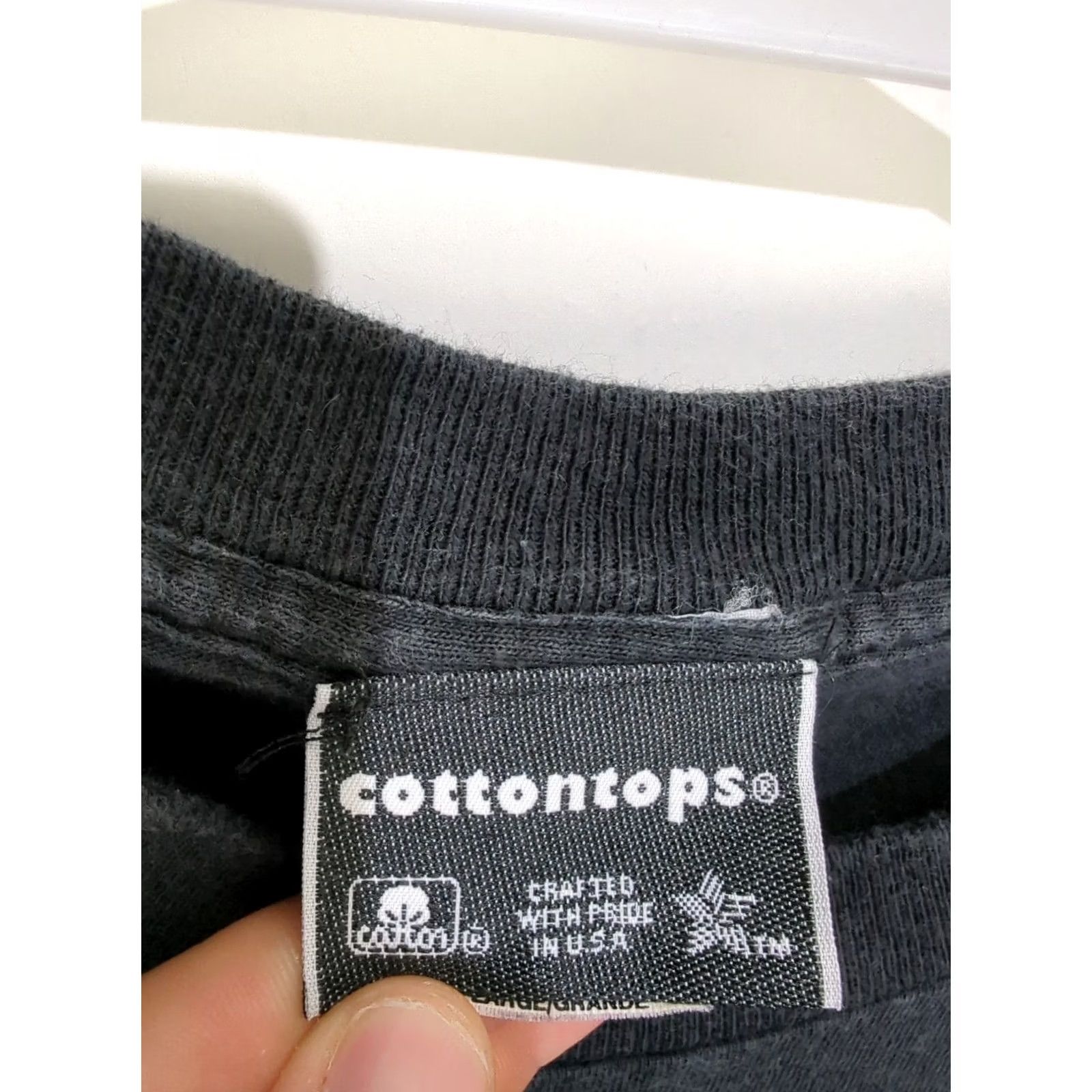 Vintage VINTAGE Cottontops Golf T Shirt Men Large Black 90s USA Made Short Sleeve Crew Neck Funny Logo Nationwide Sports Size US L / EU 52-54 / 3 - 2 Thumbnail
