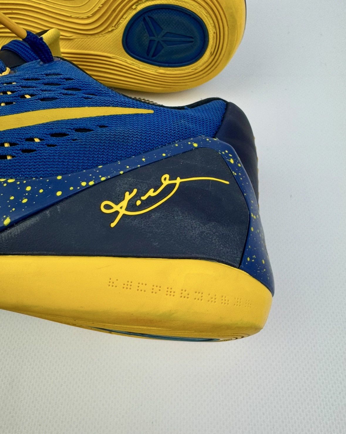 Nike Nike Kobe 9 EM Gym Blue University Gold Men's #646701-474 Size US 10 / EU 43 - 2 Thumbnail