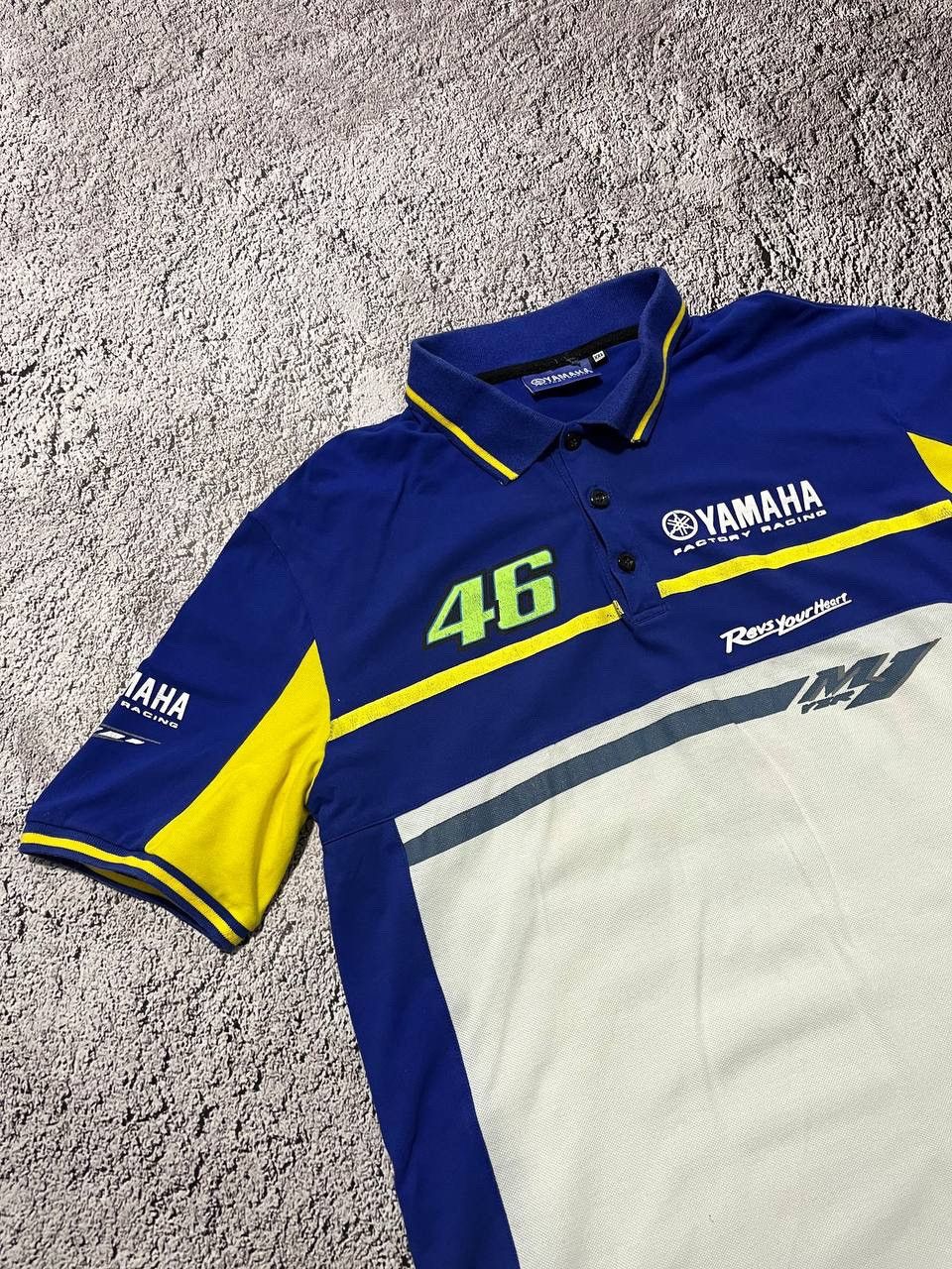 Vintage × Yamaha New Official Valentino Rossi VR46 Dual Yamaha Mans Polo Size US XXL / EU 58 / 5 - 2 Thumbnail