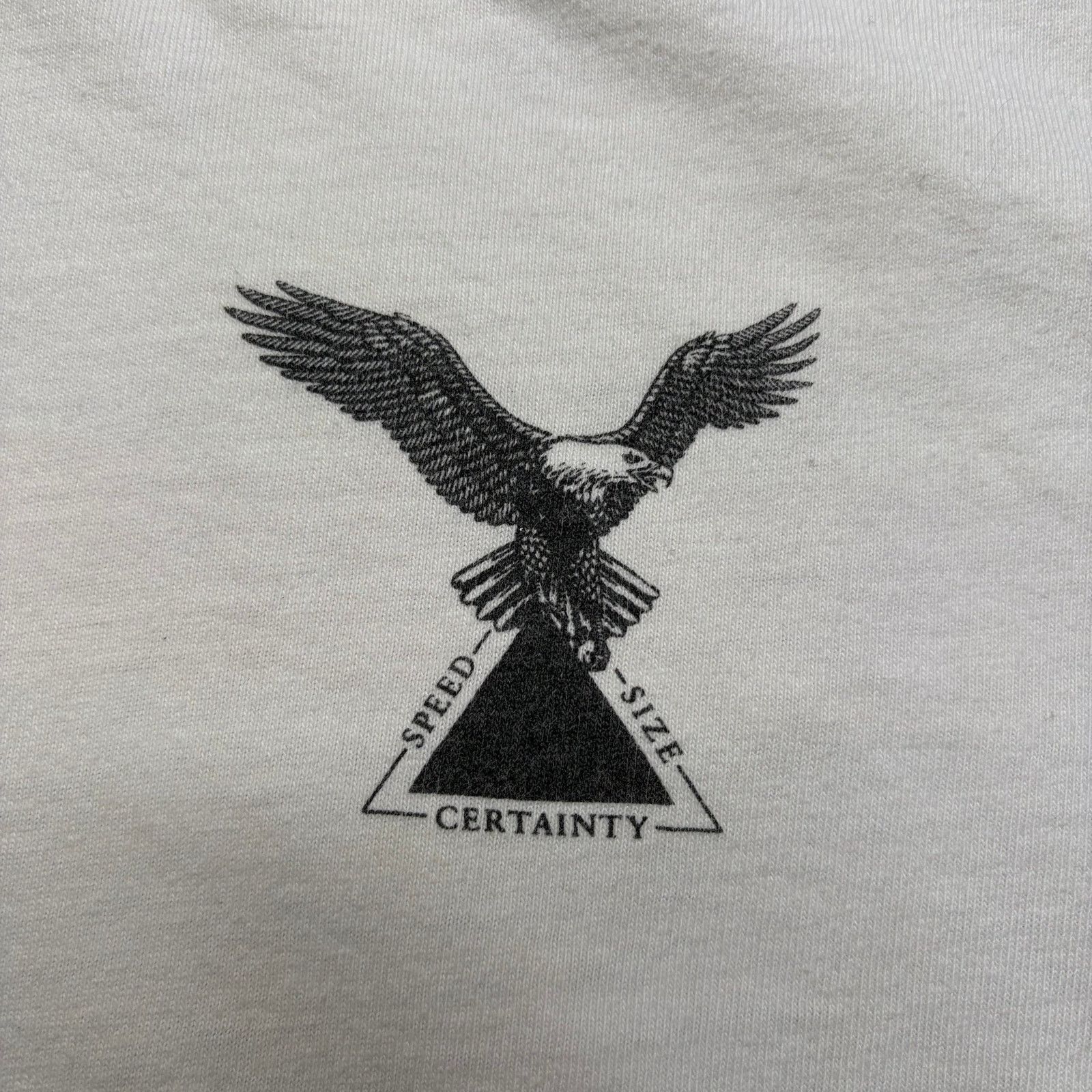 Hanes Vintage Capital America T Shirt Mens XL White Eagle USA 90s Size US XL / EU 56 / 4 - 2 Thumbnail