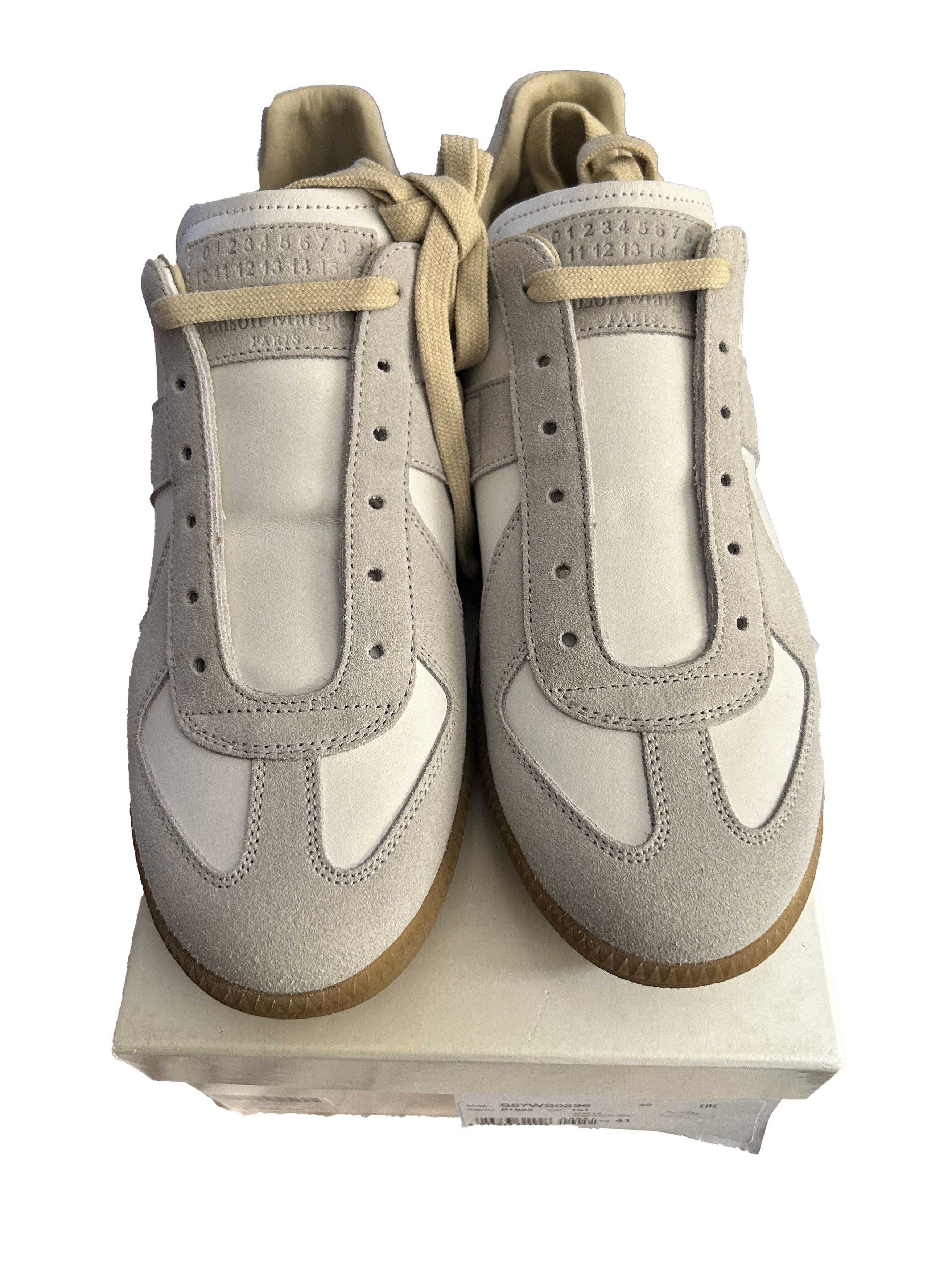 GATS white / Grey Suede Low Sneakers Replica