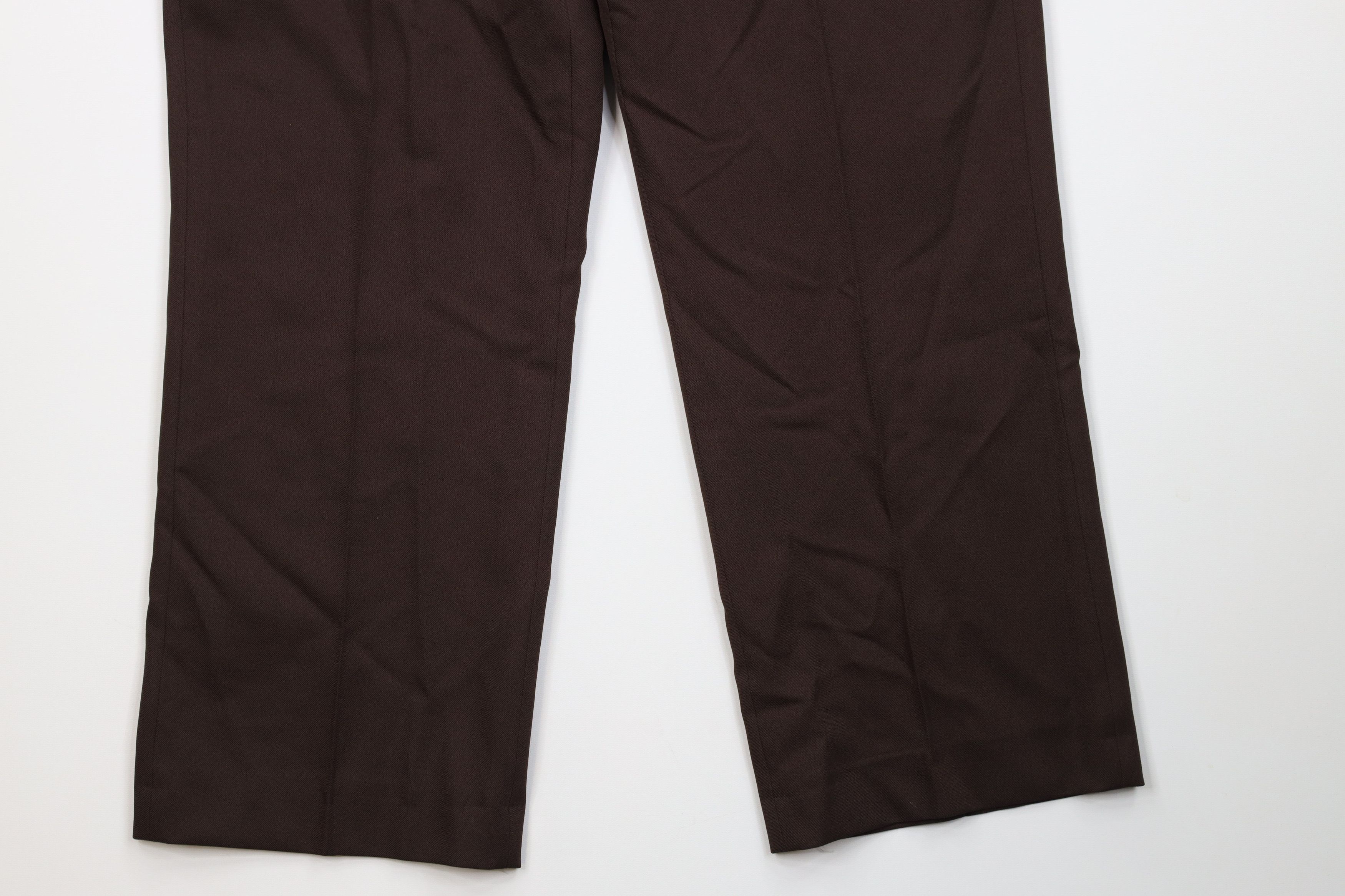 Vintage Vintage 90s Streetwear Flared Wide Leg Chino Pants Brown Size US 38 / EU 54 - 4 Thumbnail