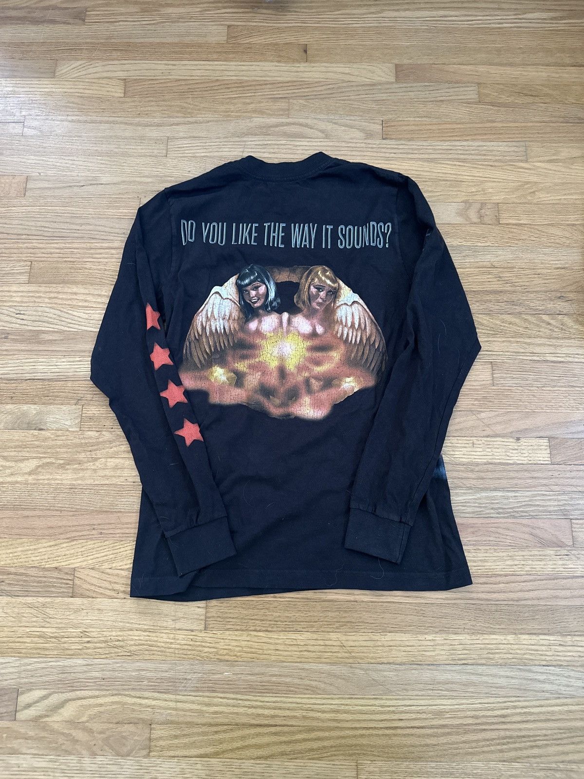 Image of Travis Scott Utopia Tour Telekinesis Long Sleeve Tee Shirt in Black, Men's (Size Small)