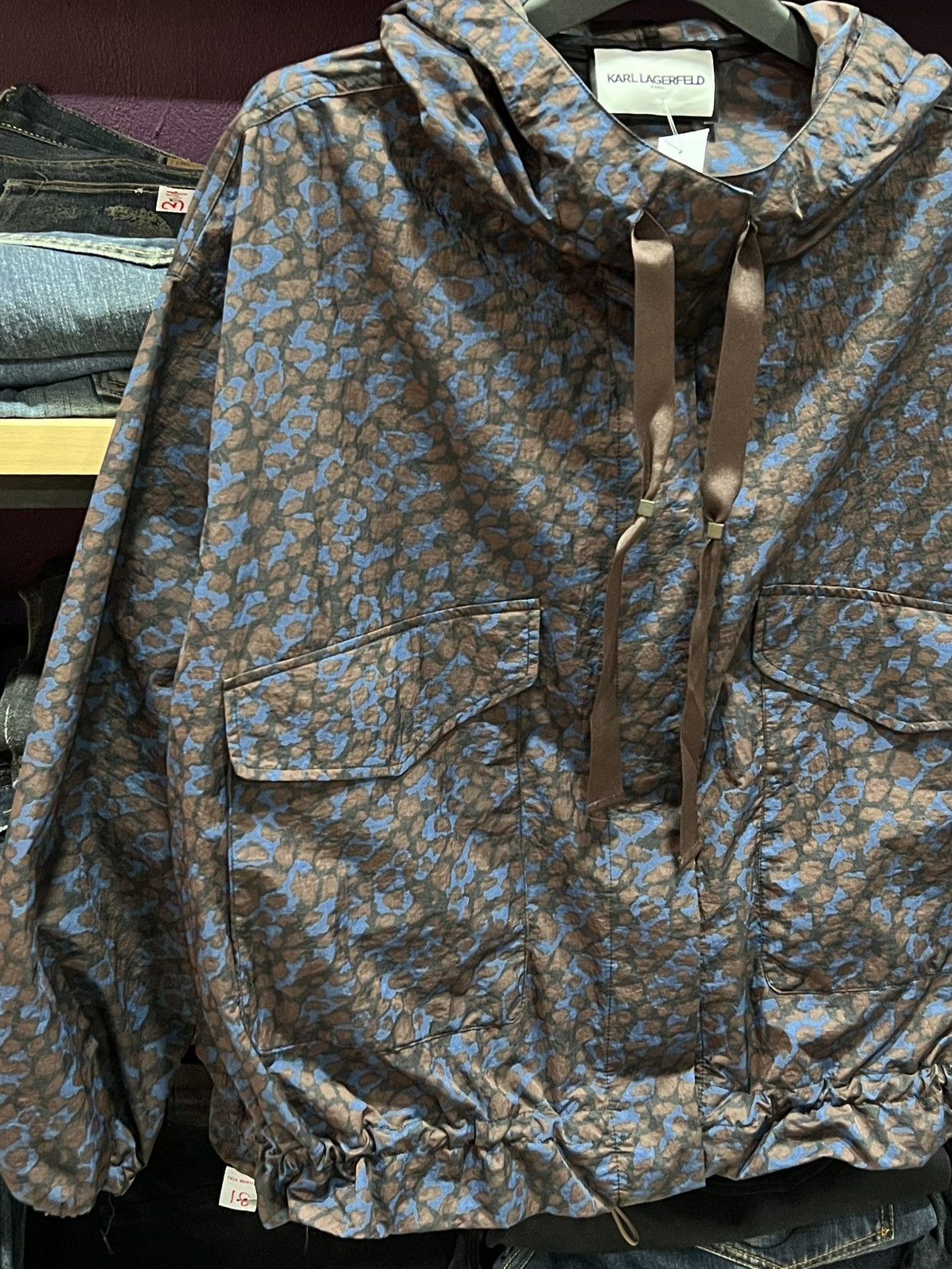 Designer × Karl Lagerfeld KARL LAGERFELD NYLON BLOUSE JACKET Size L / US 10 / IT 46 - 3 Thumbnail