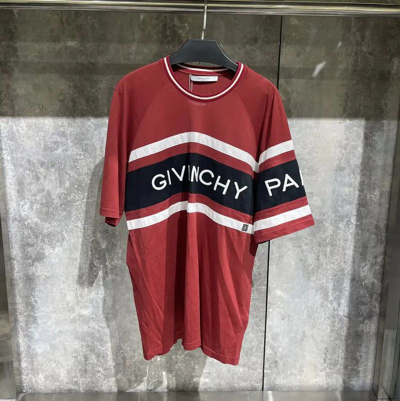 Givenchy Givenchy Red Cotton Men's T-Shirt 0089 Size US M / EU 48-50 / 2 - 1 Thumbnail