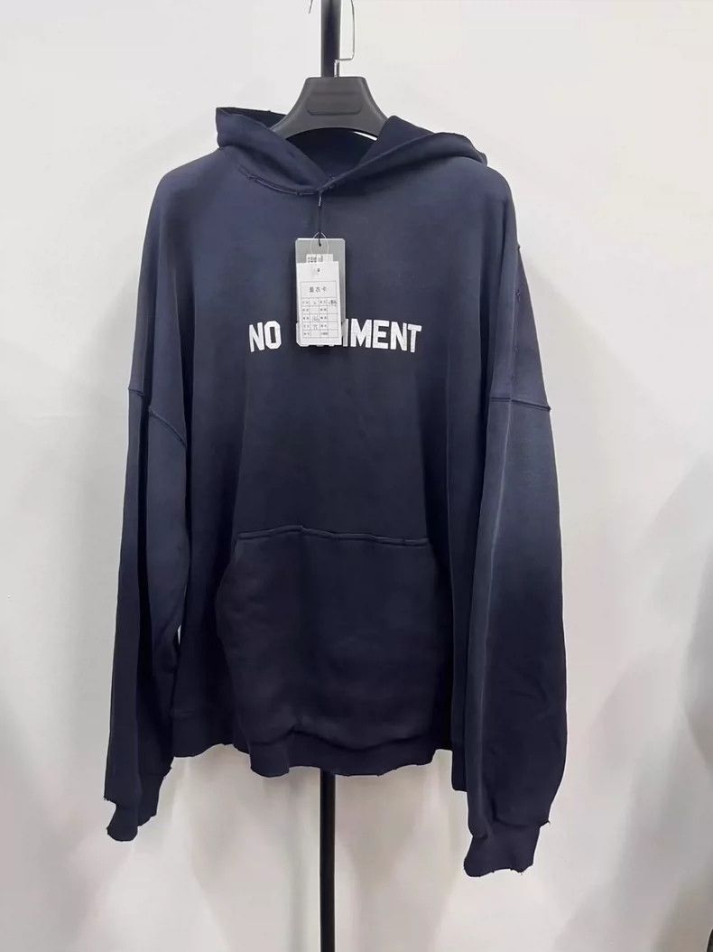 Balenciaga Balenciaga Letter Logo Hooded Pullover Drop Shoulder Long Size US M / EU 48-50 / 2 - 1 Thumbnail