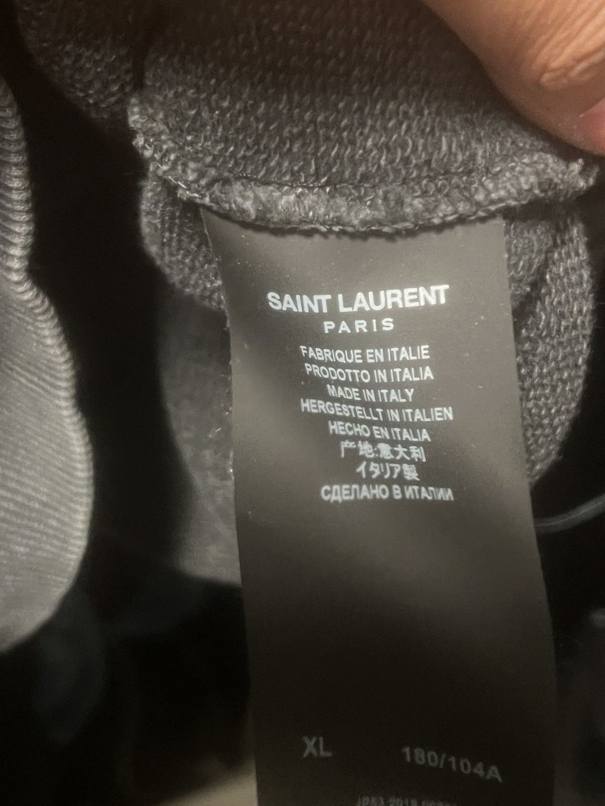 Saint Laurent Paris Saint Laurent Paris Black Tonal Tiger – Minimalist Statement Size US XL / EU 56 / 4 - 3 Thumbnail