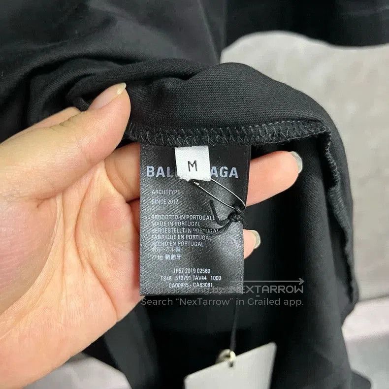 Balenciaga Balenciaga Black Short Sleeve Cotton T-Shirt. Size US M / EU 48-50 / 2 - 3 Thumbnail