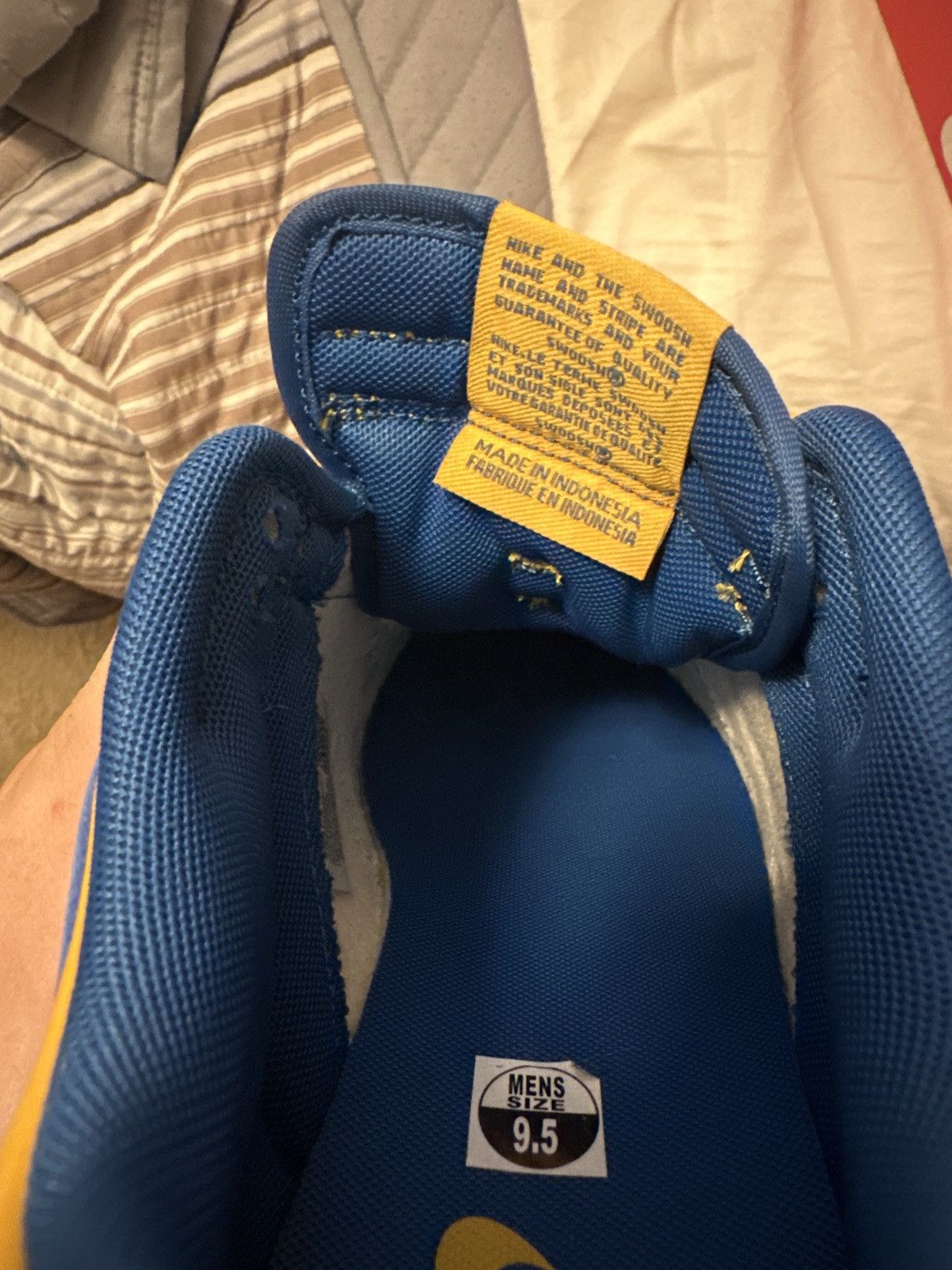 Nike Dunk 9.5 Yellow/Blue Size US 9.5 / EU 42-43 - 10 Thumbnail