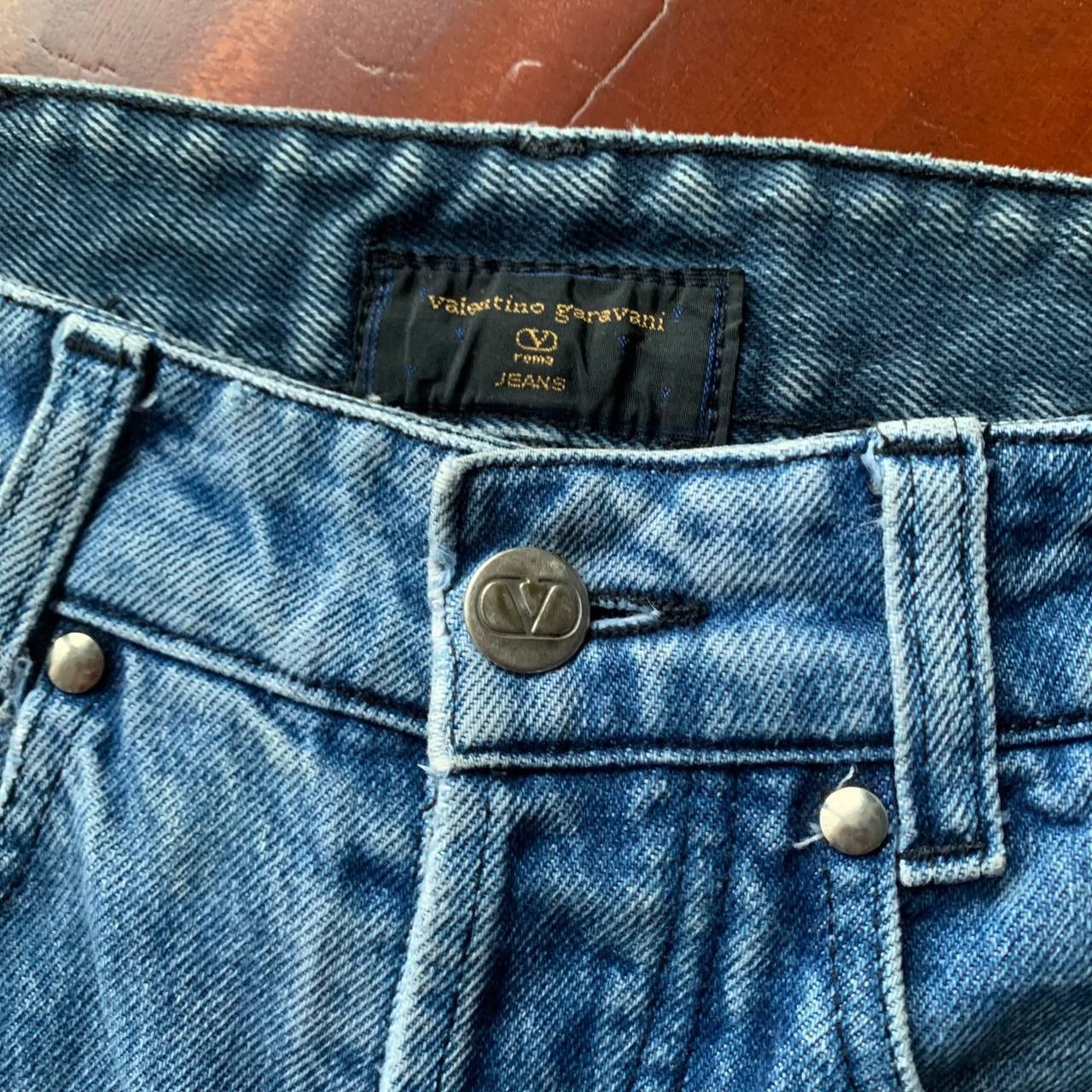 Valentino 💥 Rare 💥 90’s Valentino Garavani Earth Day Blue Denim Pants Size US 30 / EU 46 - 12 Thumbnail