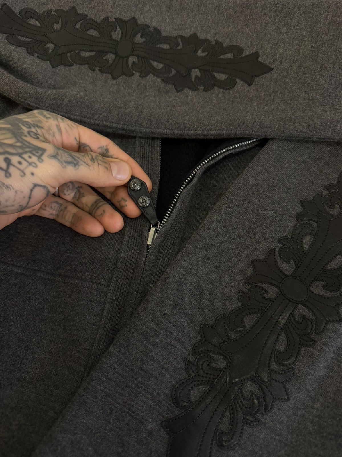 Chrome Hearts 1 of 1 HERMES x CHROME HEARTS CASHMERE JACKET HOODIE Size US XXL / EU 58 / 5 - 15 Thumbnail