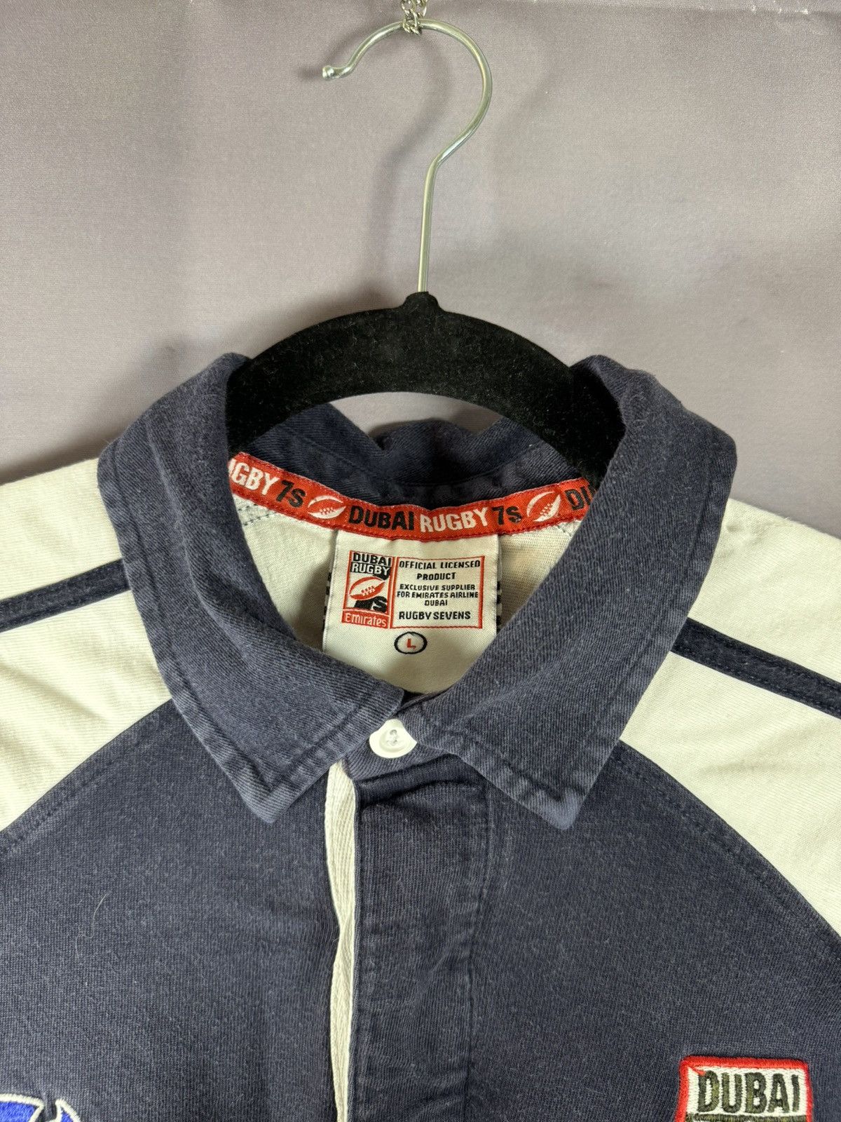 Vintage Matchworn Vintage Scotland Dubai Rugby #7 Jersey Large Size US L / EU 52-54 / 3 - 8 Thumbnail