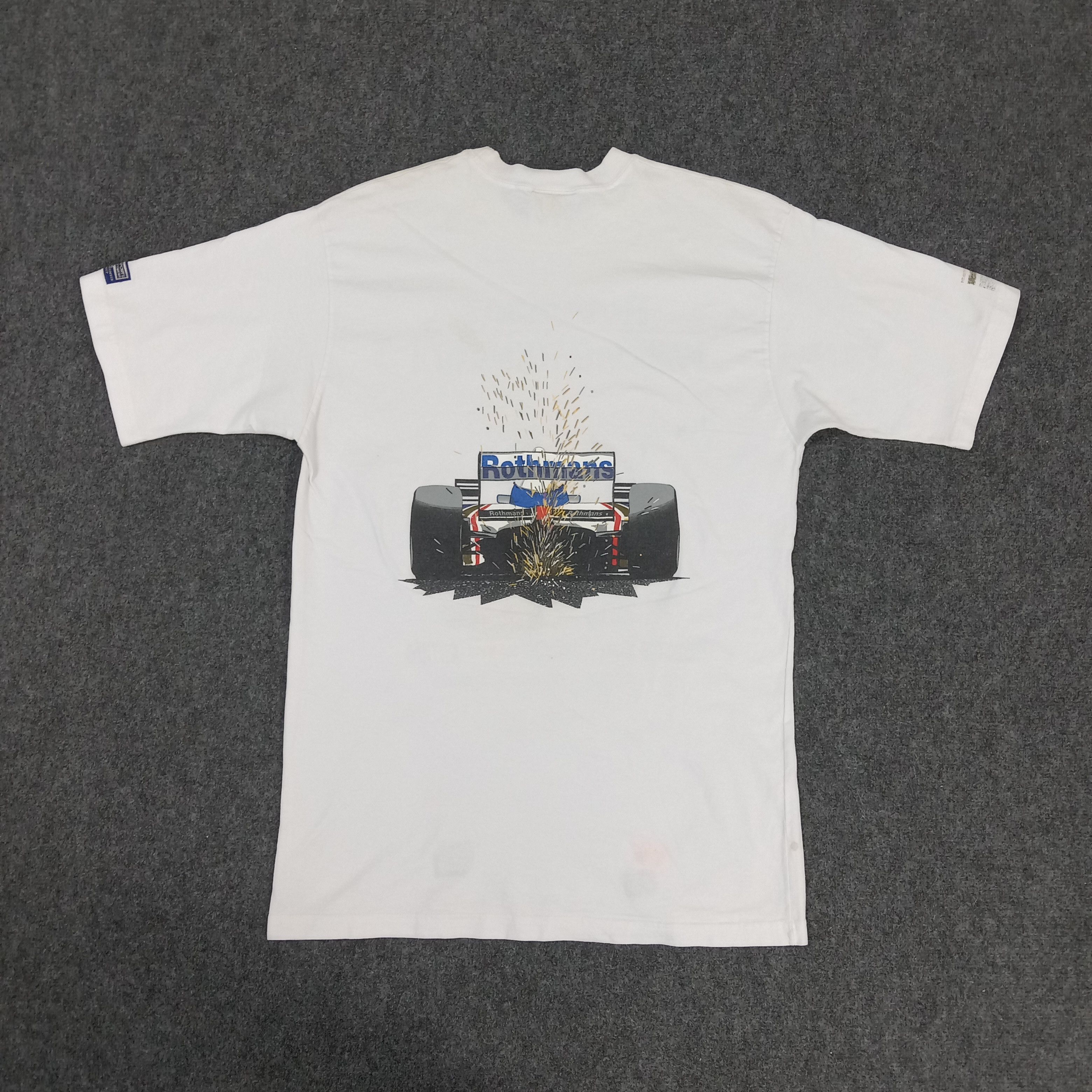Vintage Rothmans Williams Renault Formula One Racing Tshirt Size US M / EU 48-50 / 2 - 4 Thumbnail