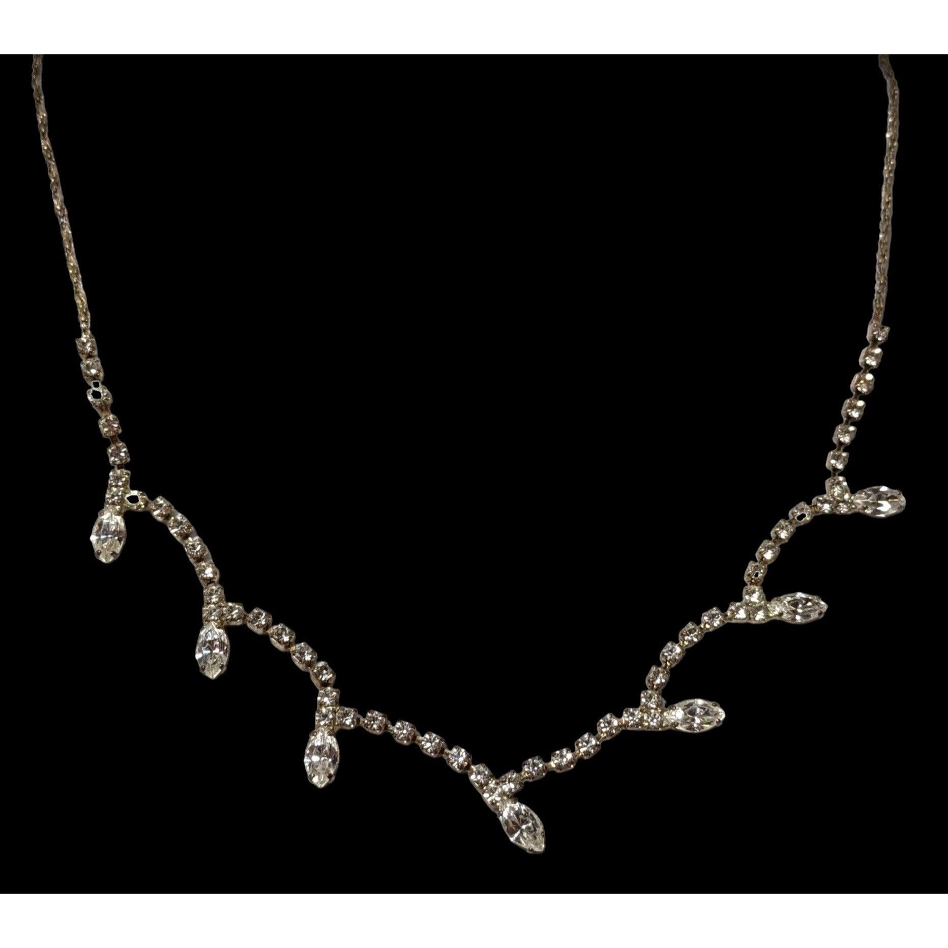Other Icing Y2K Rhinestone Abstract Prom Necklace Size ONE SIZE - 2 Thumbnail