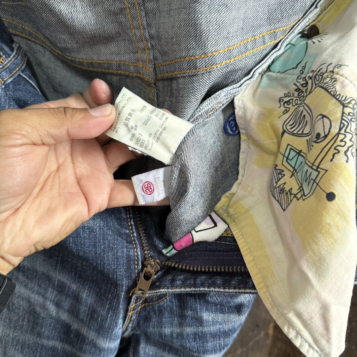 Levi's × Stussy Vintage Levis X Stussy Denim LotSS505 Size US 35 - 7 Thumbnail